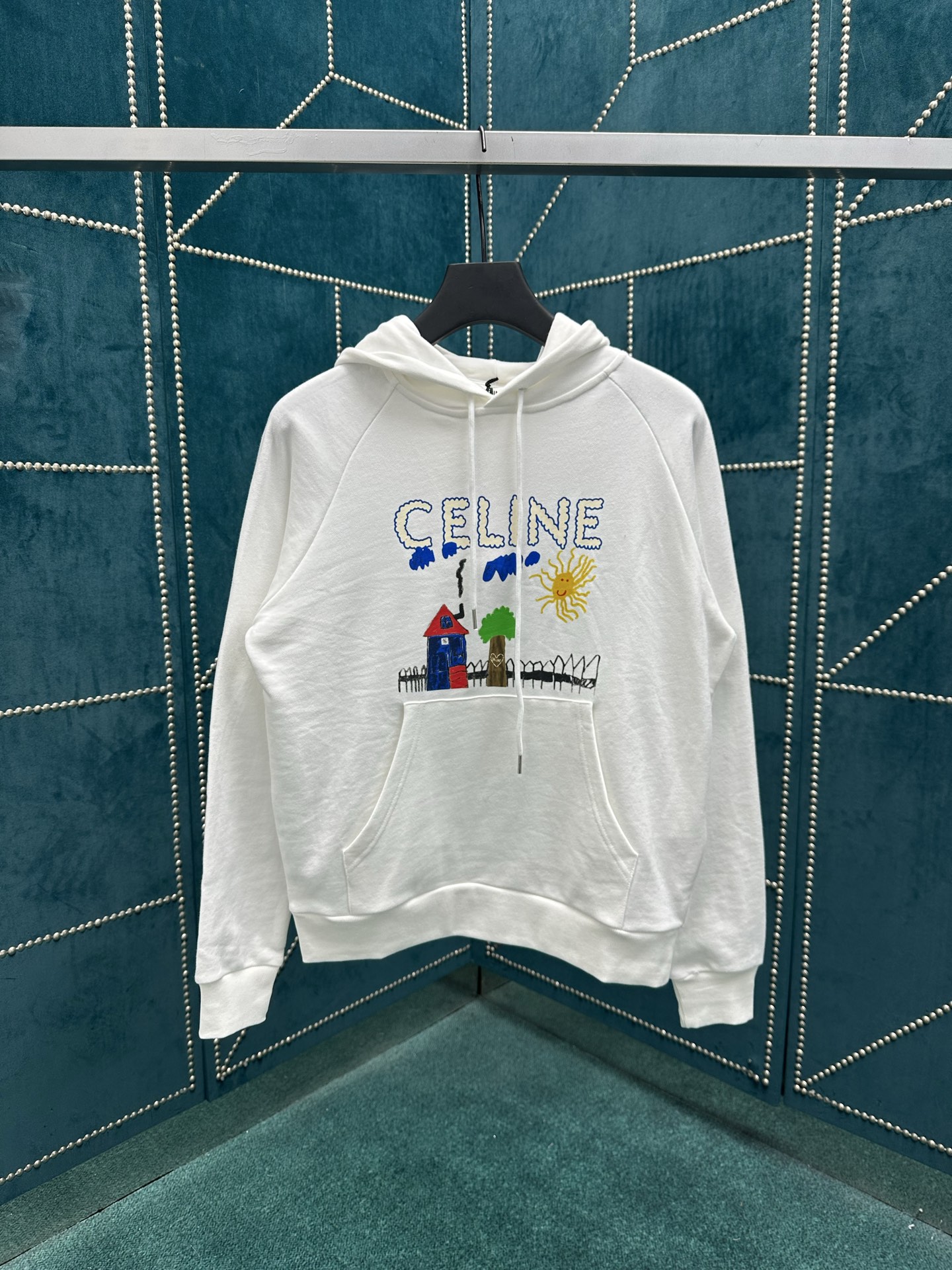 NO:465184,Selin 25ss new DRAWING series 70s style hooded sweatshirts for women S.M.L., celine, hoodie, sweatshirts, hats, alexander wang19860909赛琳 25ss新款DRAWING系列 70年代风格连帽卫衣 女款 码数S.M.L.,,celine,hoodie,sweatshirts,hats,alexander wang,Men's clothing