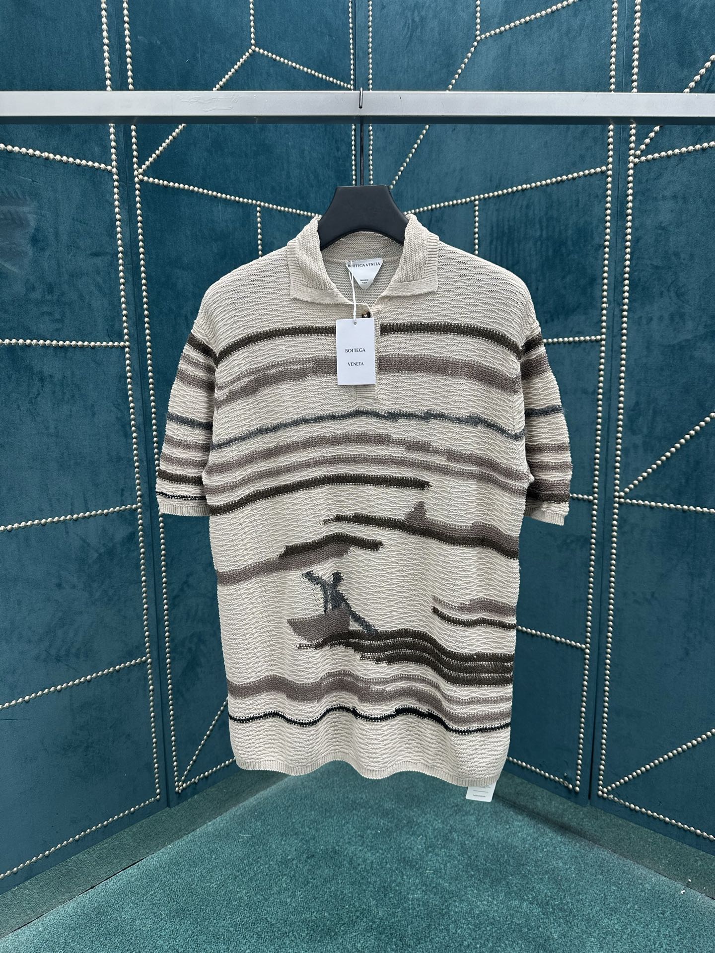 NO:471446,BV 25ss new inlay pattern short-sleeved Polo shirt for men, high-version S.M.L., bottega veneta, T-shirt, alexander wang19860909BV 25ss新款嵌花图案短袖Polo衫 男款 高版本 码数S.M.L.,,bottega veneta,T-shirt,alexander wang,Men's clothing