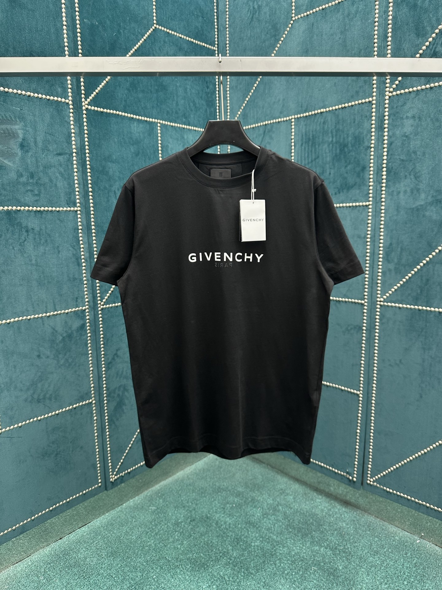 NO:496336,Givenchy 25ss new logo printed solid color round neck short-sleeved T-shirt, same style for men and women, high version, S.M.L.XL., givennchy, T-shirt,tees, t-shirt,alexander wang19860909纪梵希 25ss新款Logo印花纯色圆领短袖T恤 男女同款 高版本 码数S.M.L.XL.,,givenchy,T-shirt,tees，t-shirt,alexander wang,Men's clothing