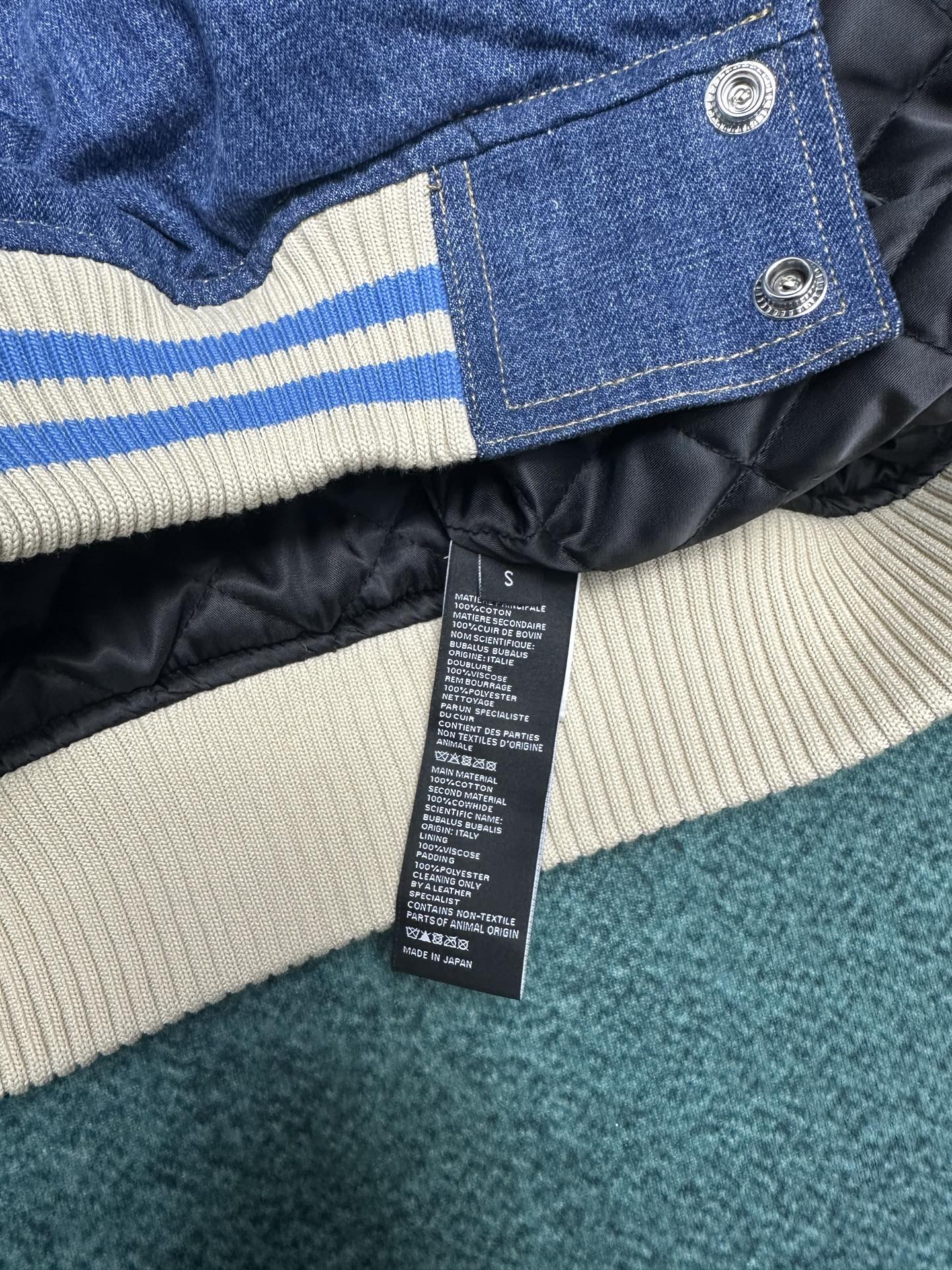 P1056 Céline 25ssstrromphe TRAIL Cowboy Zero Baseball jacket, high-end version Number: S.M.L.XL. - 图片 8