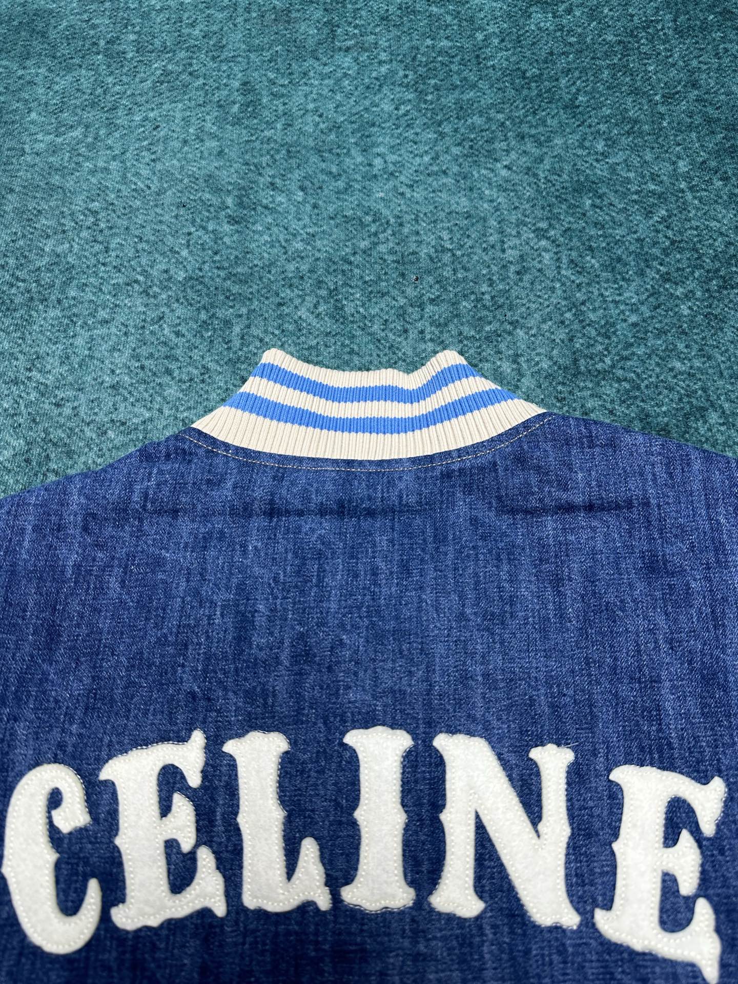P1056 Céline 25ssstrromphe TRAIL Cowboy Zero Baseball jacket, high-end version Number: S.M.L.XL. - 图片 9