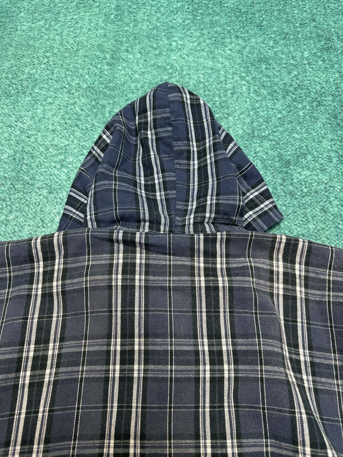 “Paris 25ss New Hat Zipper Jacket in Navy Blue & Gray Flannel – High-End Version S.M.L” - 图片 9