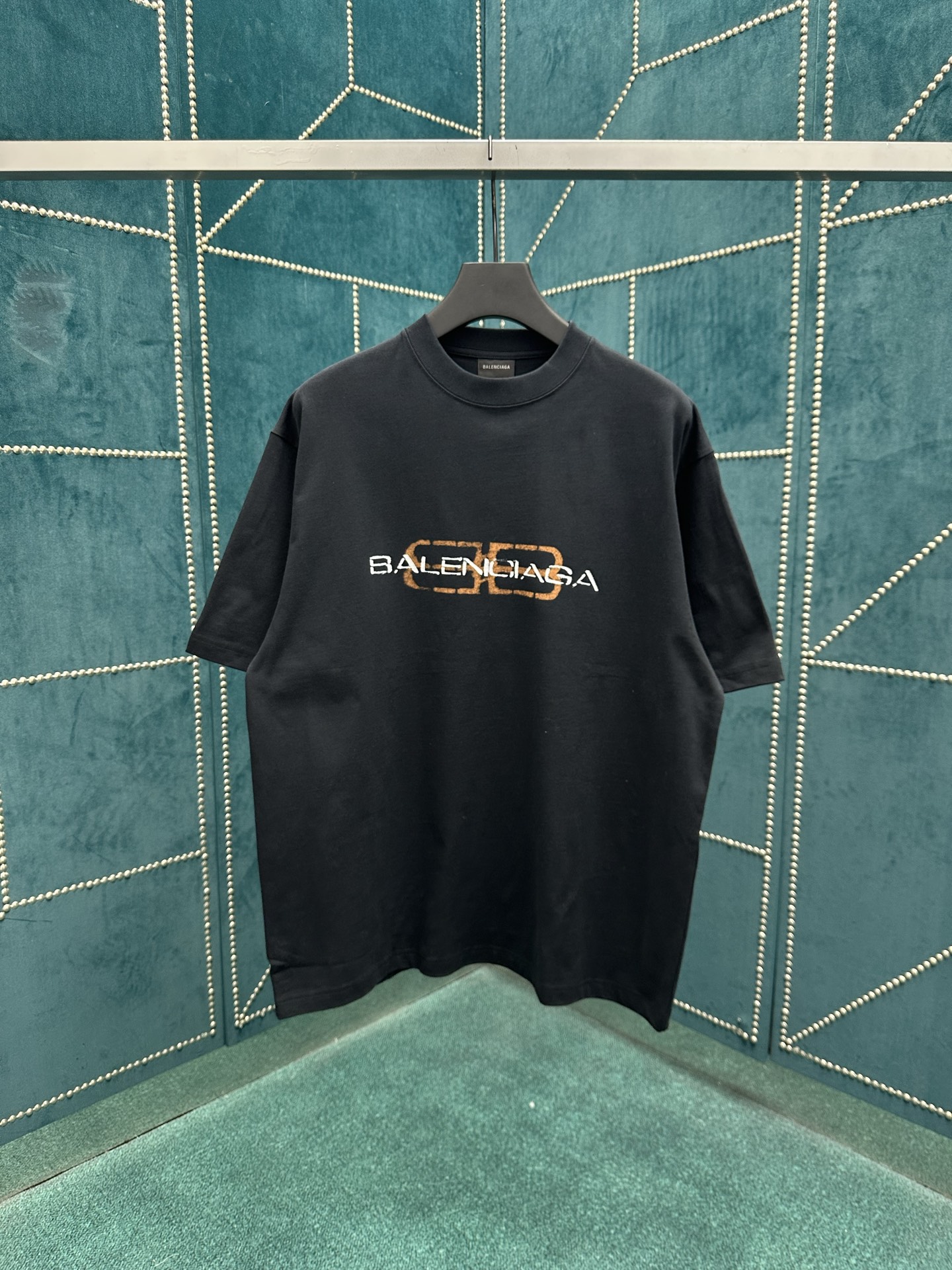 NO:514460,Paris 25ss new BB Icon Stencil dark green medium version jersey t-shirt!  Higher version code number XS.S.M.L., tees, t-shirt, alexander wang19860909巴黎 25ss新款BB Icon Stencil深绿色中号版型平纹针织T恤！高版本 码数XS.S.M.L.,,tees，t-shirt,alexander wang,Men's clothing