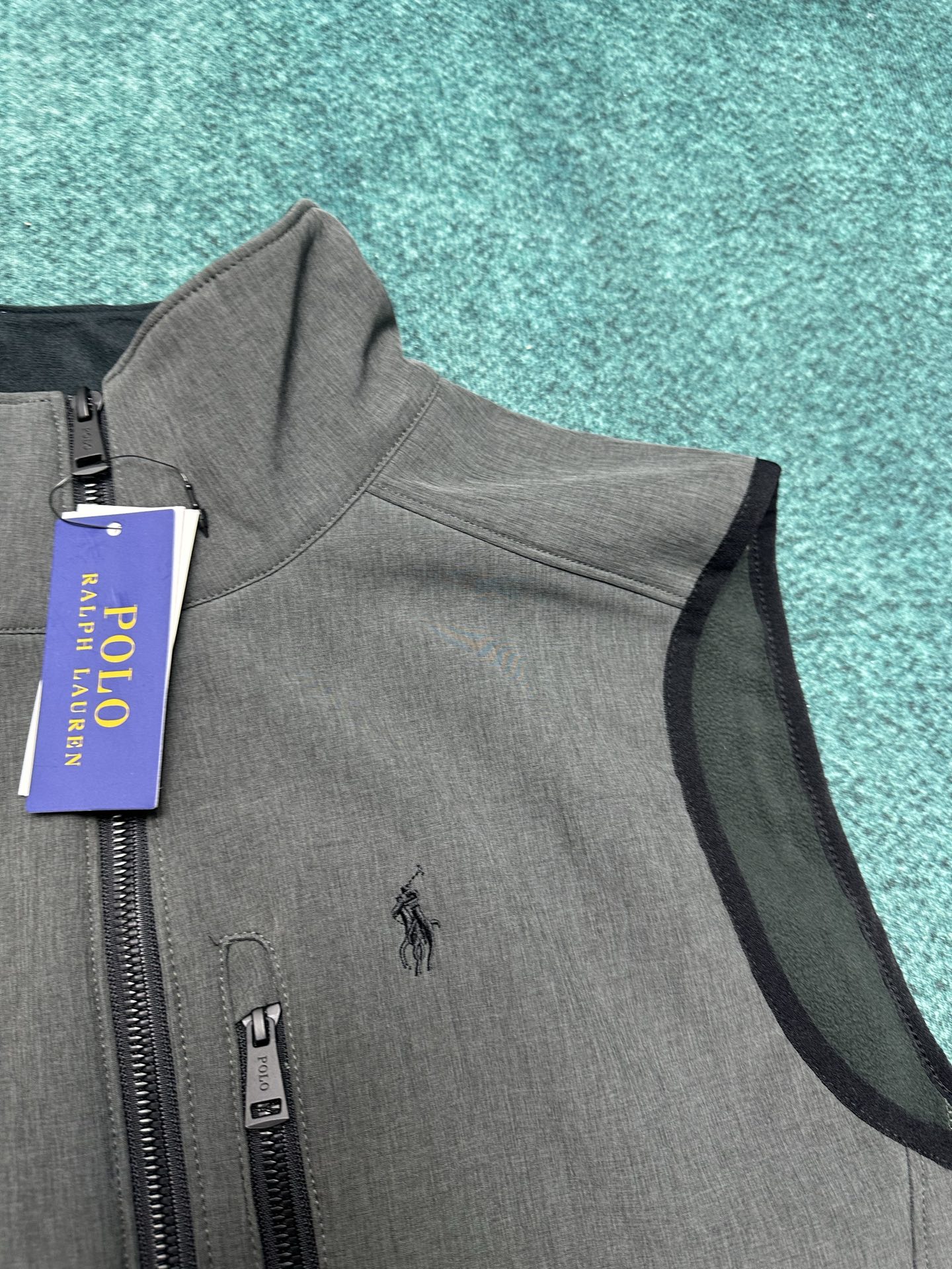 Polo 25ss新款纯色Logo刺绣拉链休闲马甲 男款 高版本码数：XS.S.M.L.XL.XXL.