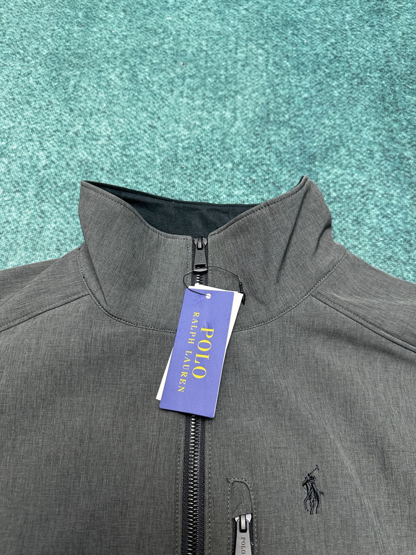 Polo 25ss新款纯色Logo刺绣拉链休闲马甲 男款 高版本码数：XS.S.M.L.XL.XXL.