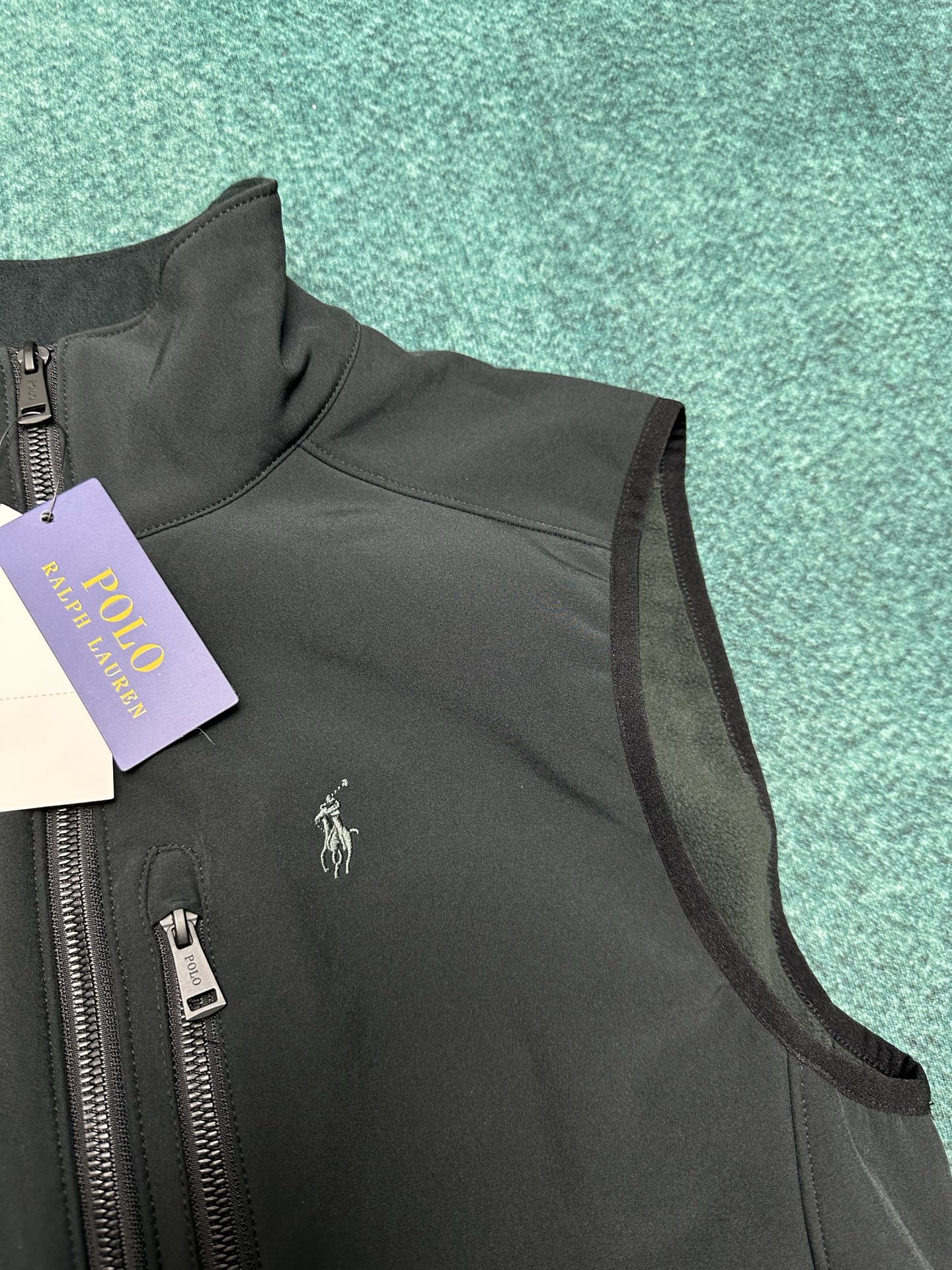 Polo 25ss新款纯色Logo刺绣拉链休闲马甲 男款 高版本码数：XS.S.M.L.XL.XXL.