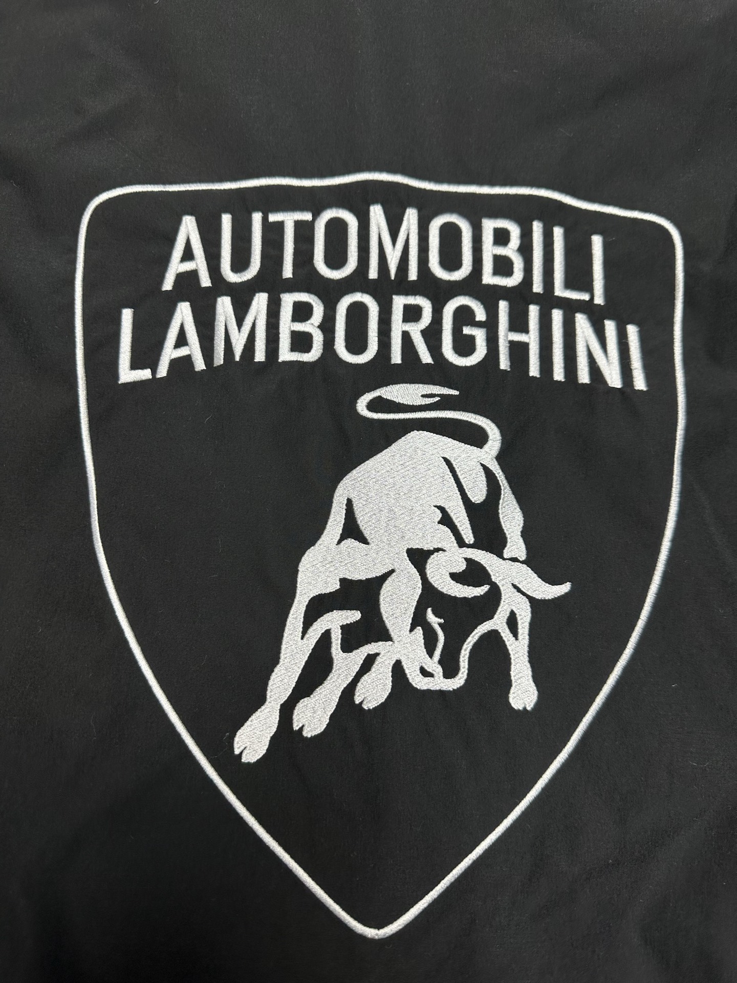 巴黎 25ss新款Automobili Lamborghini 联名款 兰博基尼纯色运动夹克外套 宽松版