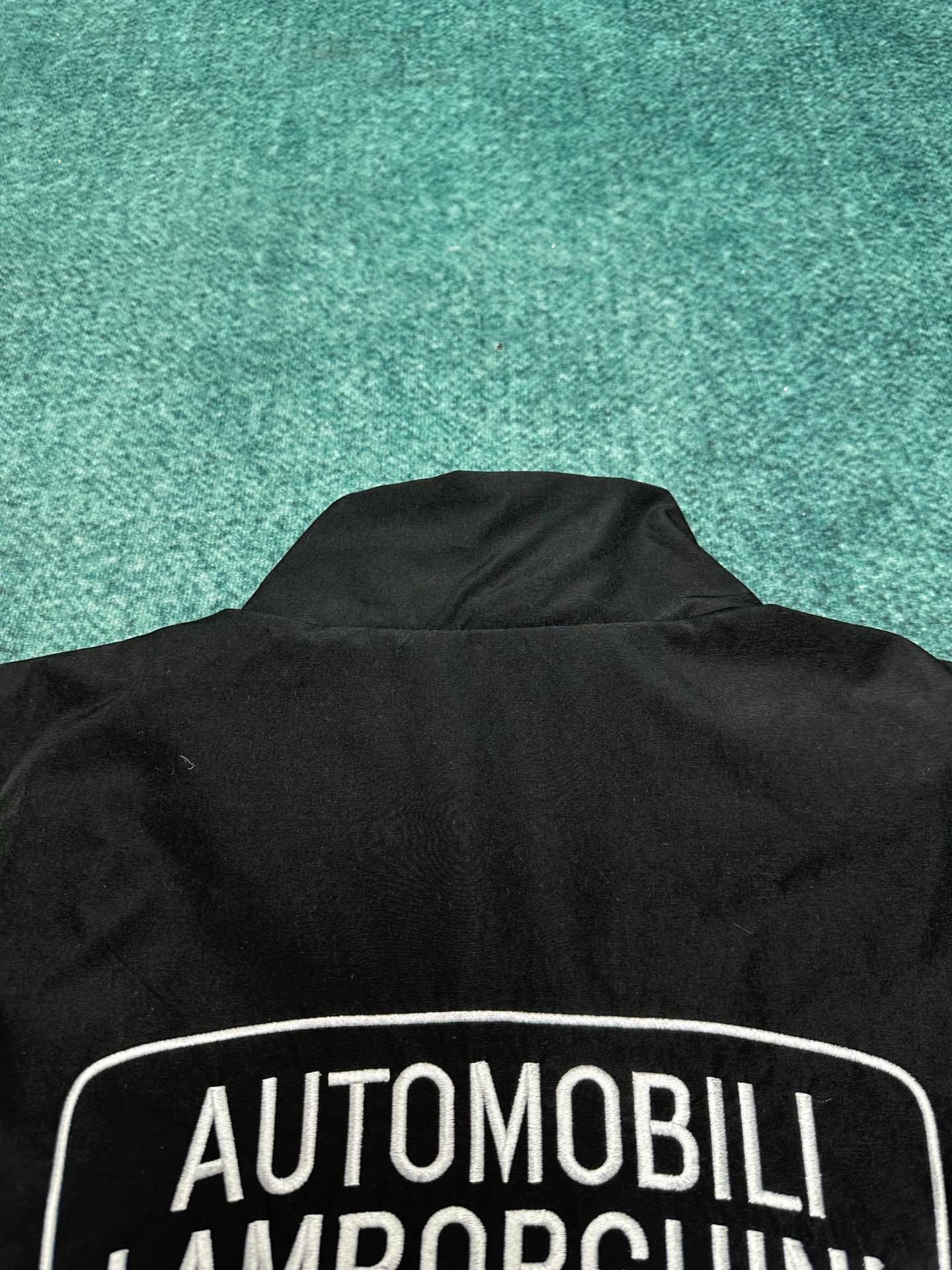 巴黎 25ss新款Automobili Lamborghini 联名款 兰博基尼纯色运动夹克外套 宽松版