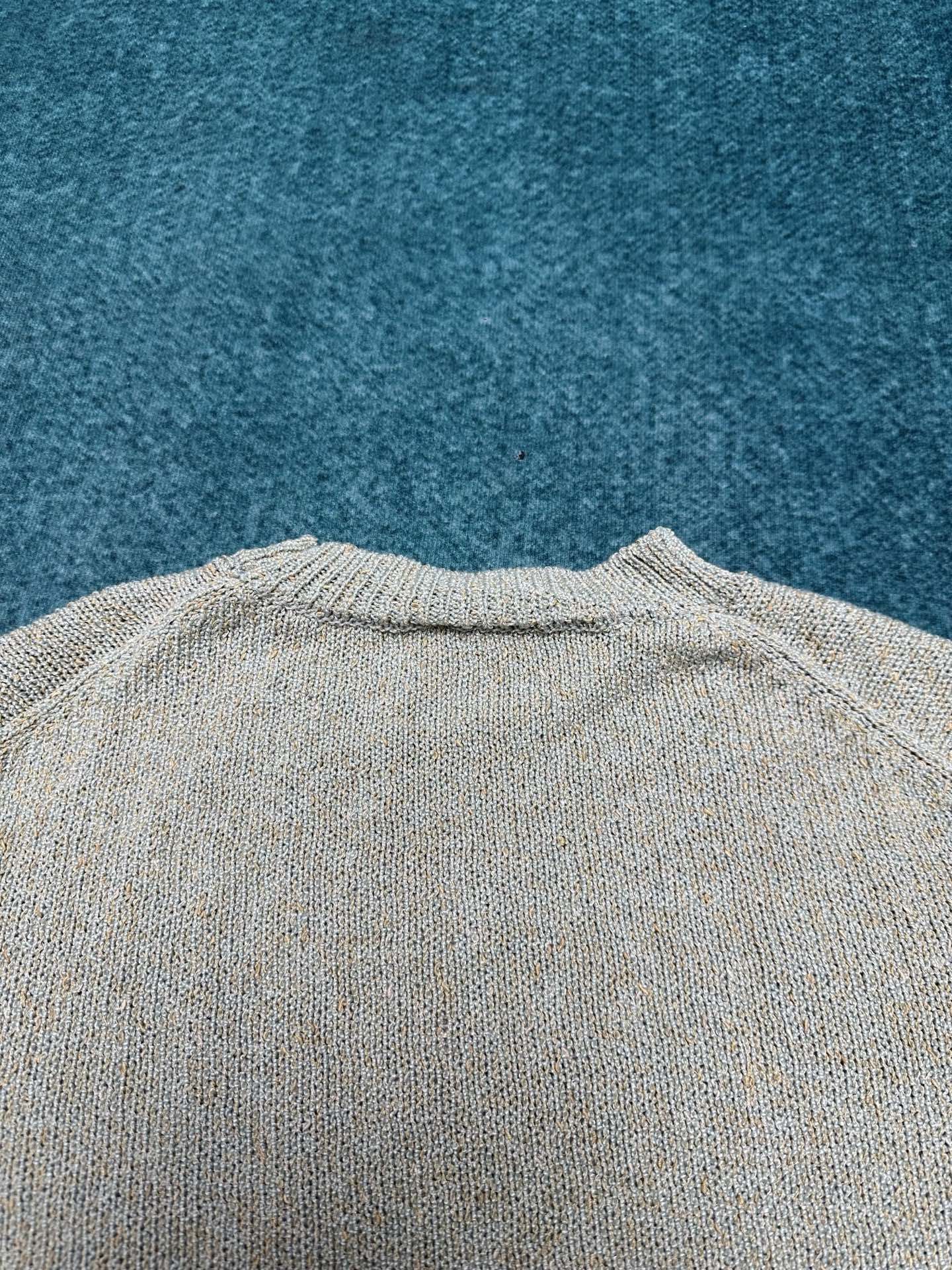 lP🆕 25ss新款纯棉长袖罗纹圆领男款 薄荷色码数：S.M.L.