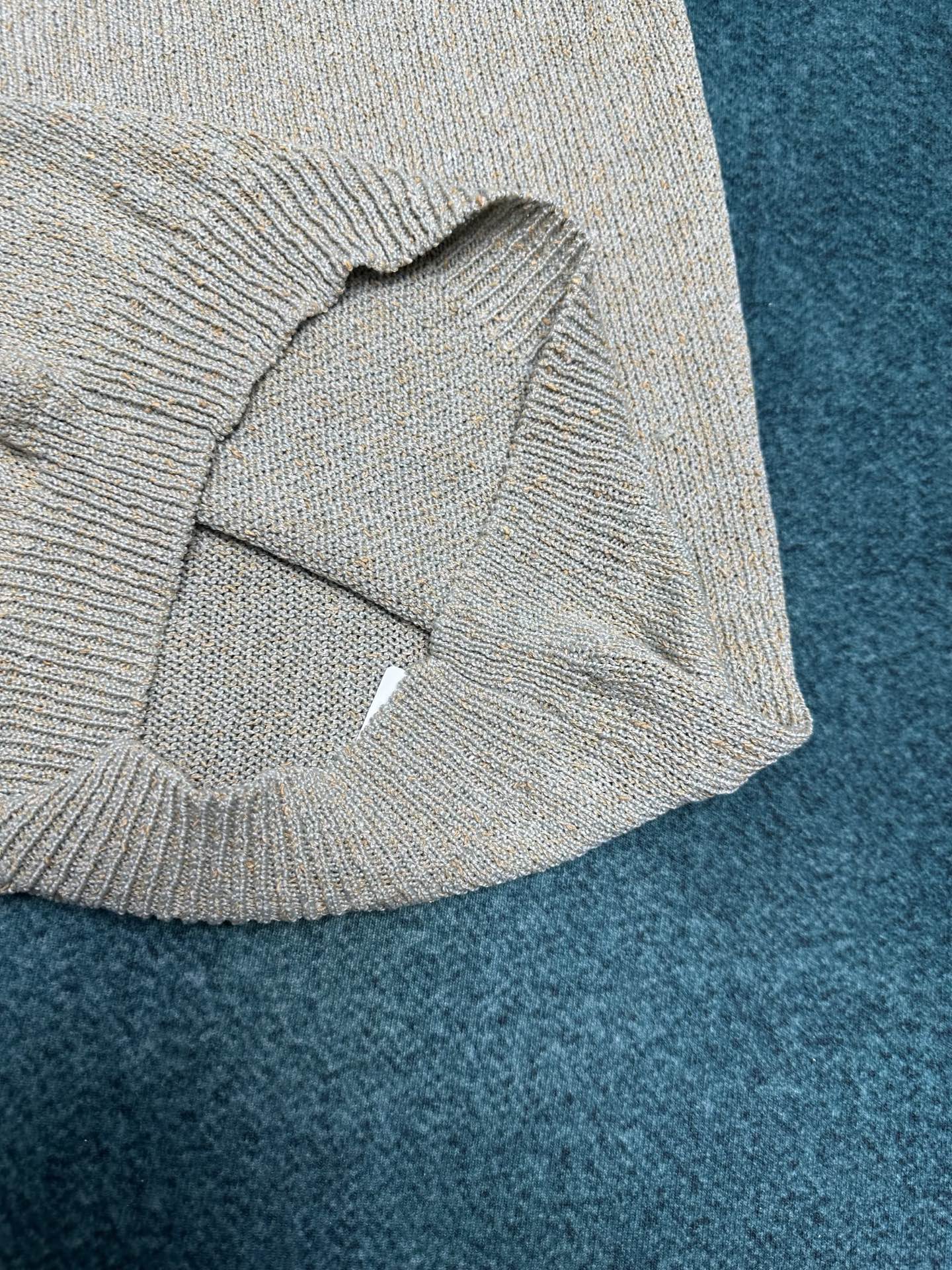 lP🆕 25ss新款纯棉长袖罗纹圆领男款 薄荷色码数：S.M.L.