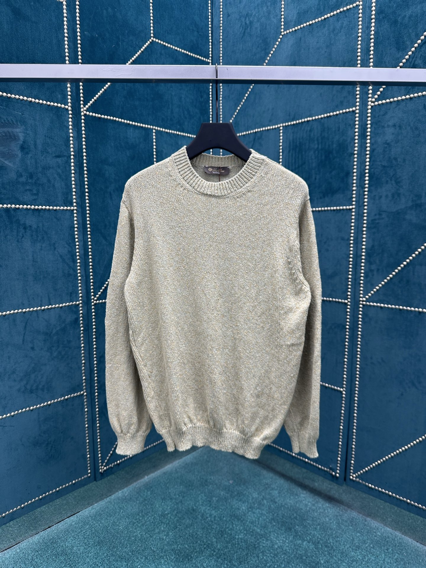 NO:517188,Lss new pure cotton long sleeve ribbed round neck men's mint color S.M.L., loro piana, alexander wang19860909Lss新款纯棉长袖罗纹圆领男款 薄荷色 码数S.M.L.,,loro piana,alexander wang,Men's clothing