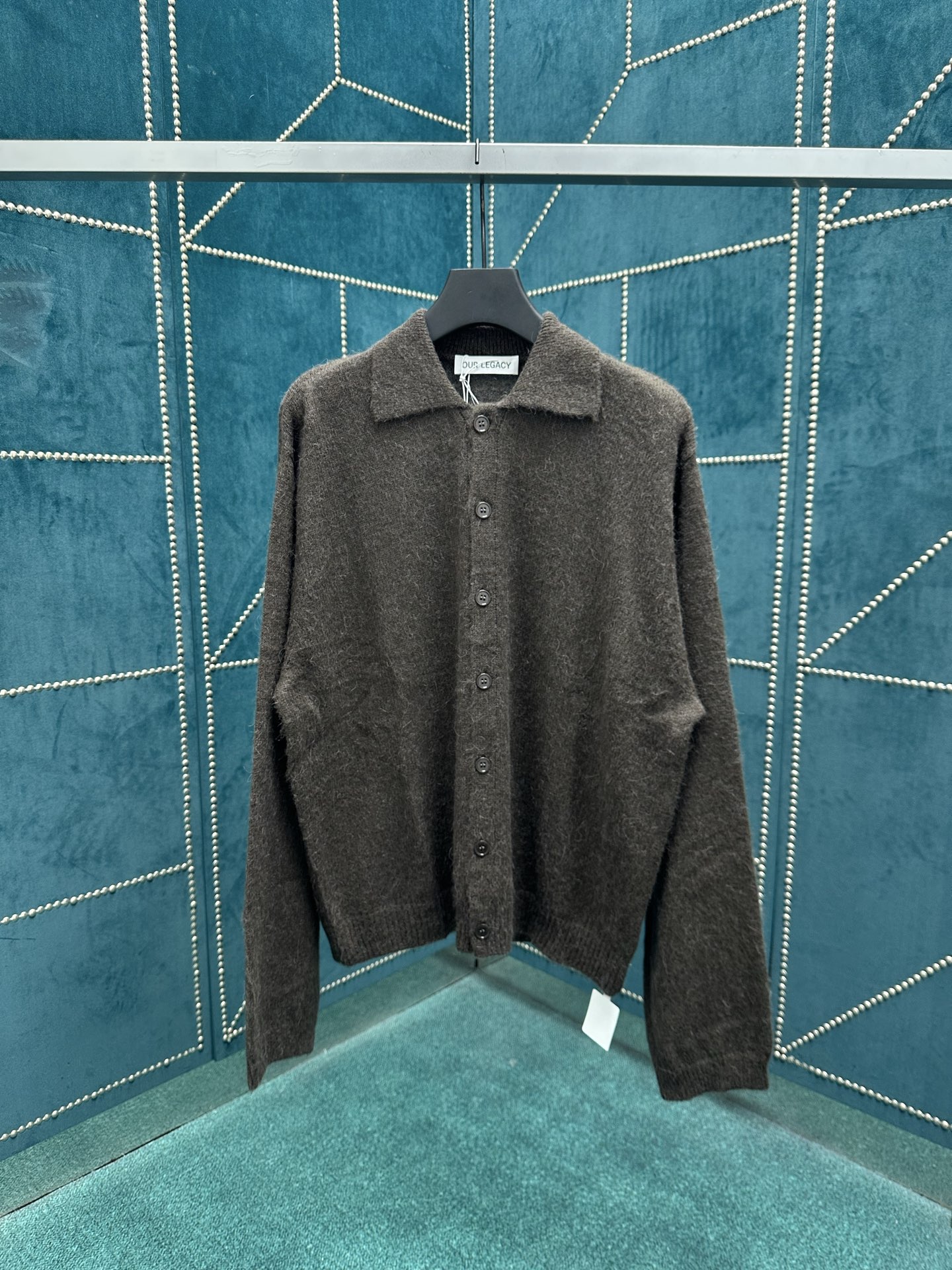 NO:517178,OUR LEGACY 25ss new wool polo alpaca wool sweater cardigan long sleeve jacket size S.M.L.,,jackets & coats,alexander wang19860909OUR LEGACY 25ss新款羊毛polo羊驼毛羊毛针织衫开衫长袖外套 码数S.M.L.,,jackets & coats,alexander wang,Men's clothing