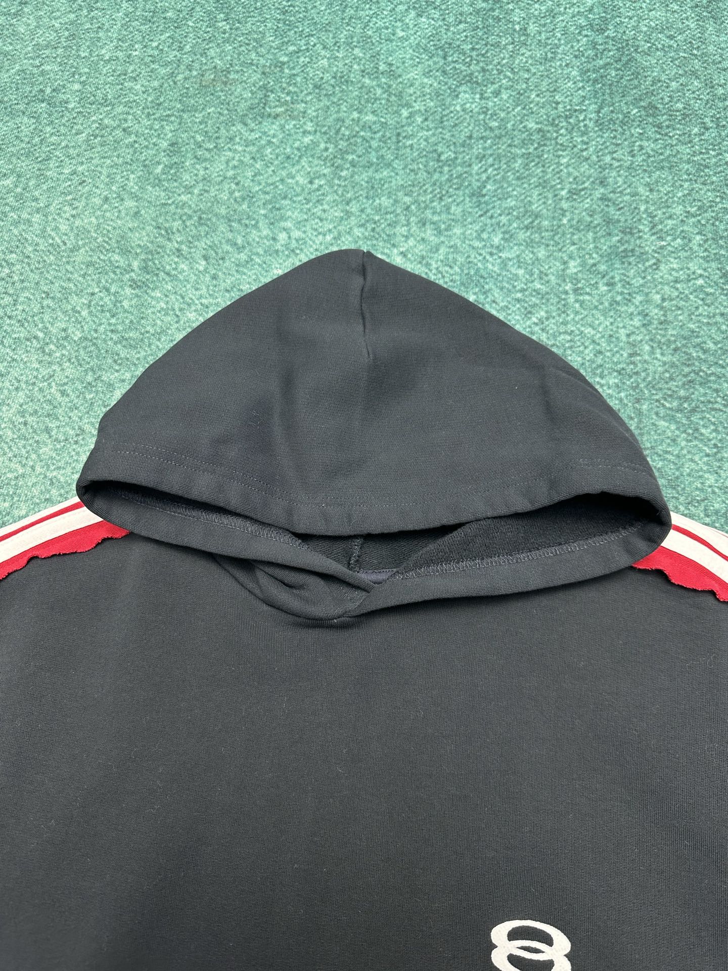 巴黎 25ss新款Unity SPorts Icon Hoodie 落肩袖连帽卫衣 宽松版型 男款 黑色