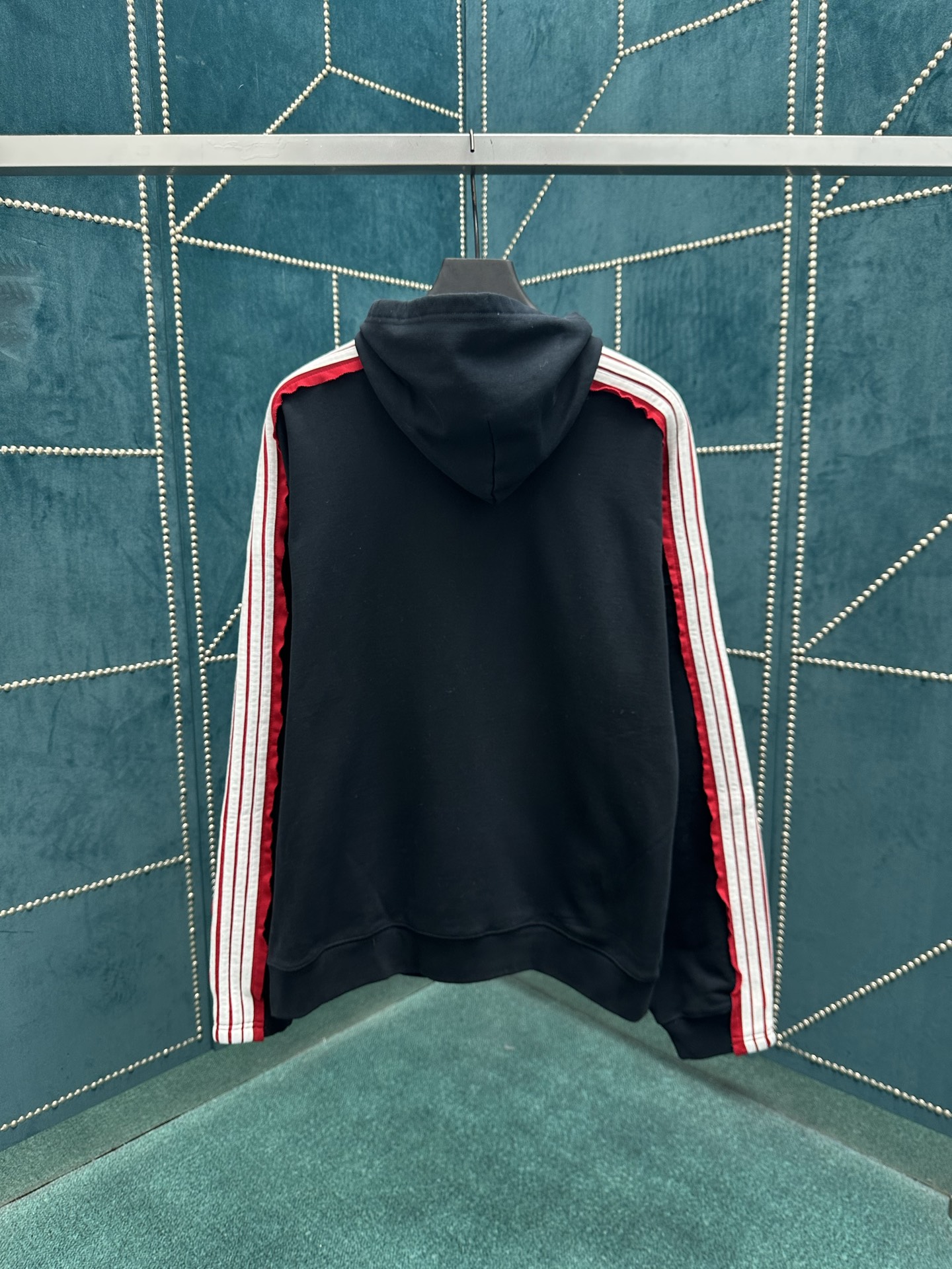 巴黎 25ss新款Unity SPorts Icon Hoodie 落肩袖连帽卫衣 宽松版型 男款 黑色