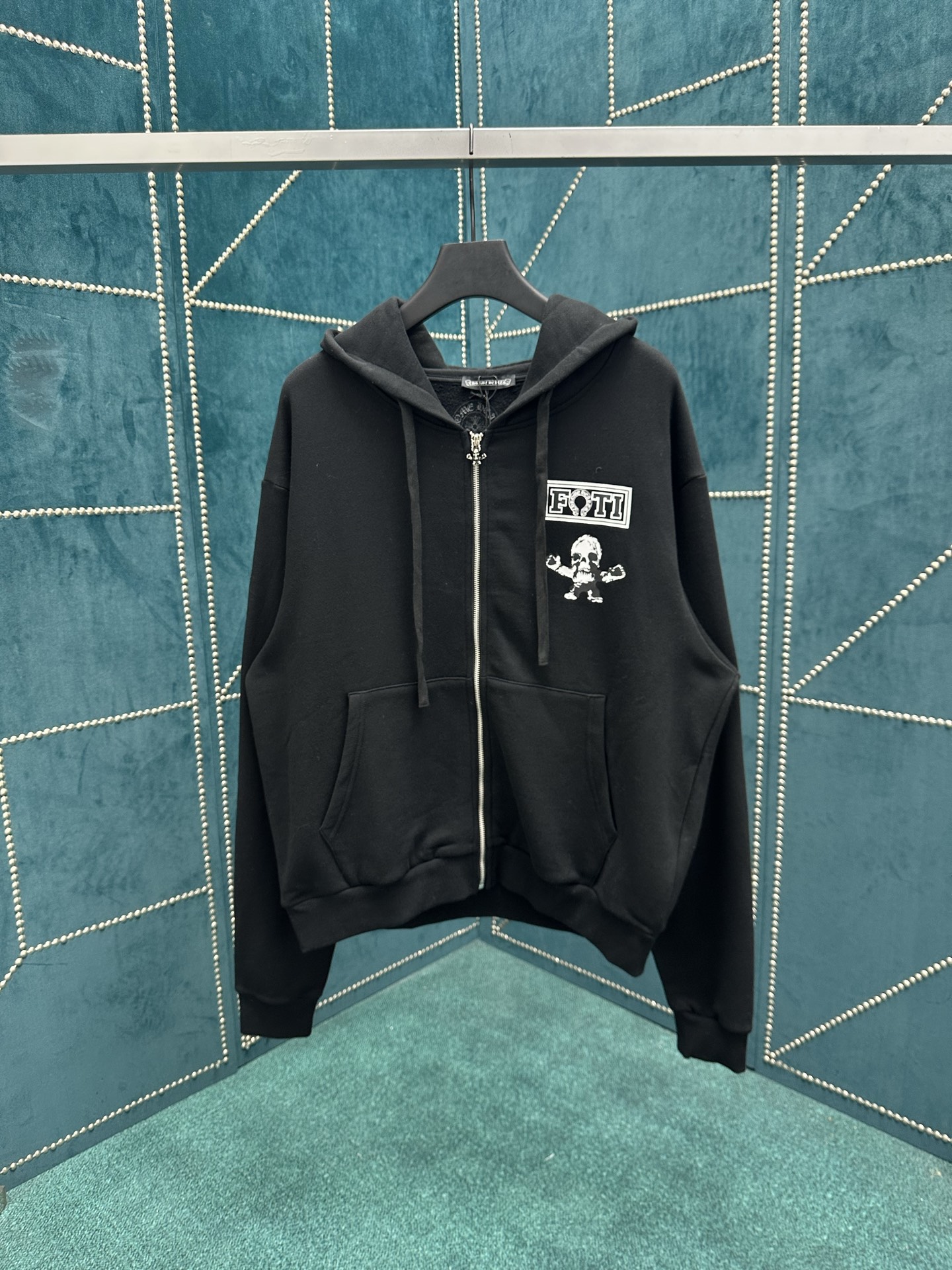 克罗心 25ss新款九宫格Foti拉链外套，彩色印花 内里加绒，男女同款 高版本码数：S.M.L.XL.