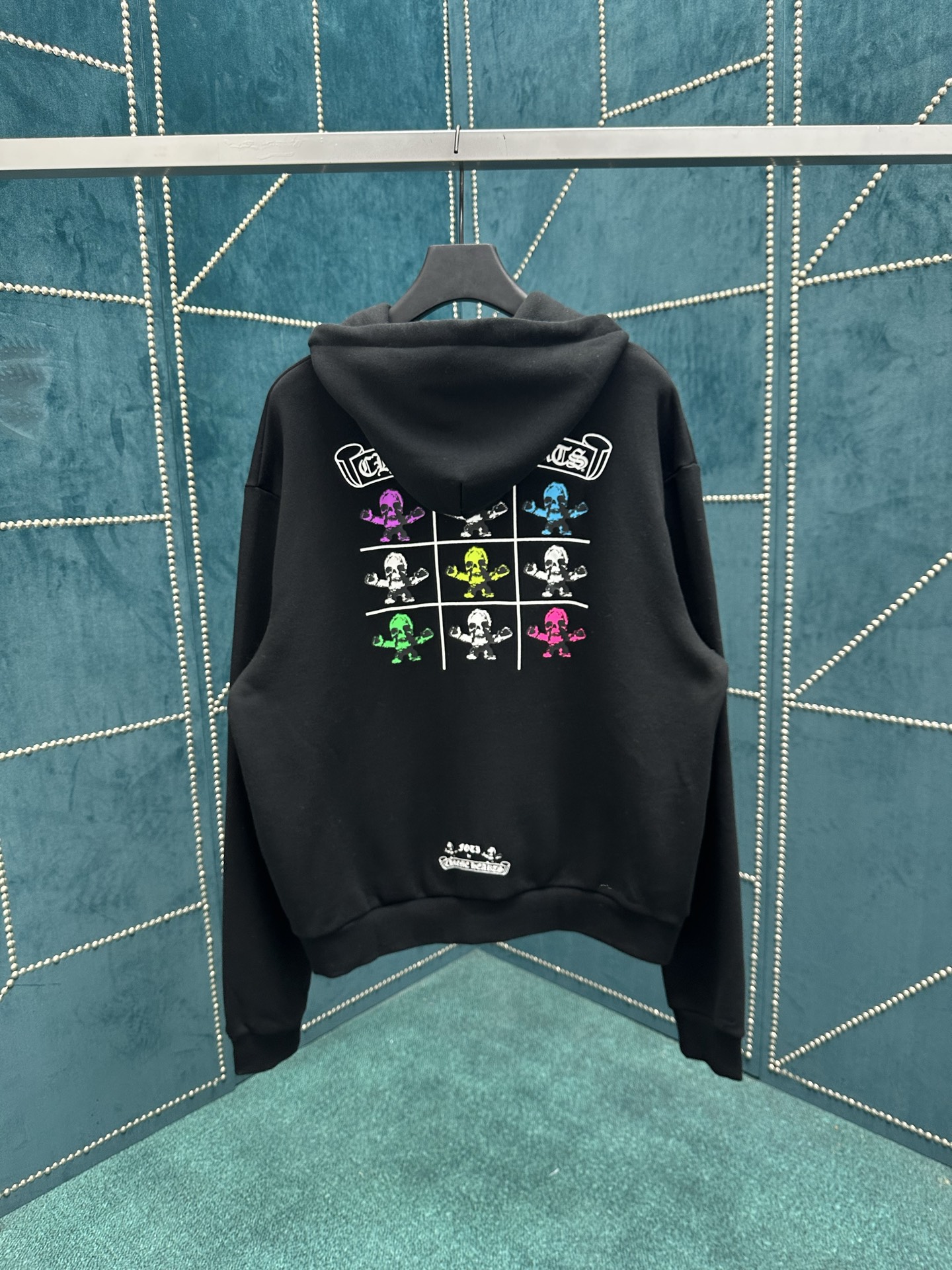 克罗心 25ss新款九宫格Foti拉链外套，彩色印花 内里加绒，男女同款 高版本码数：S.M.L.XL.