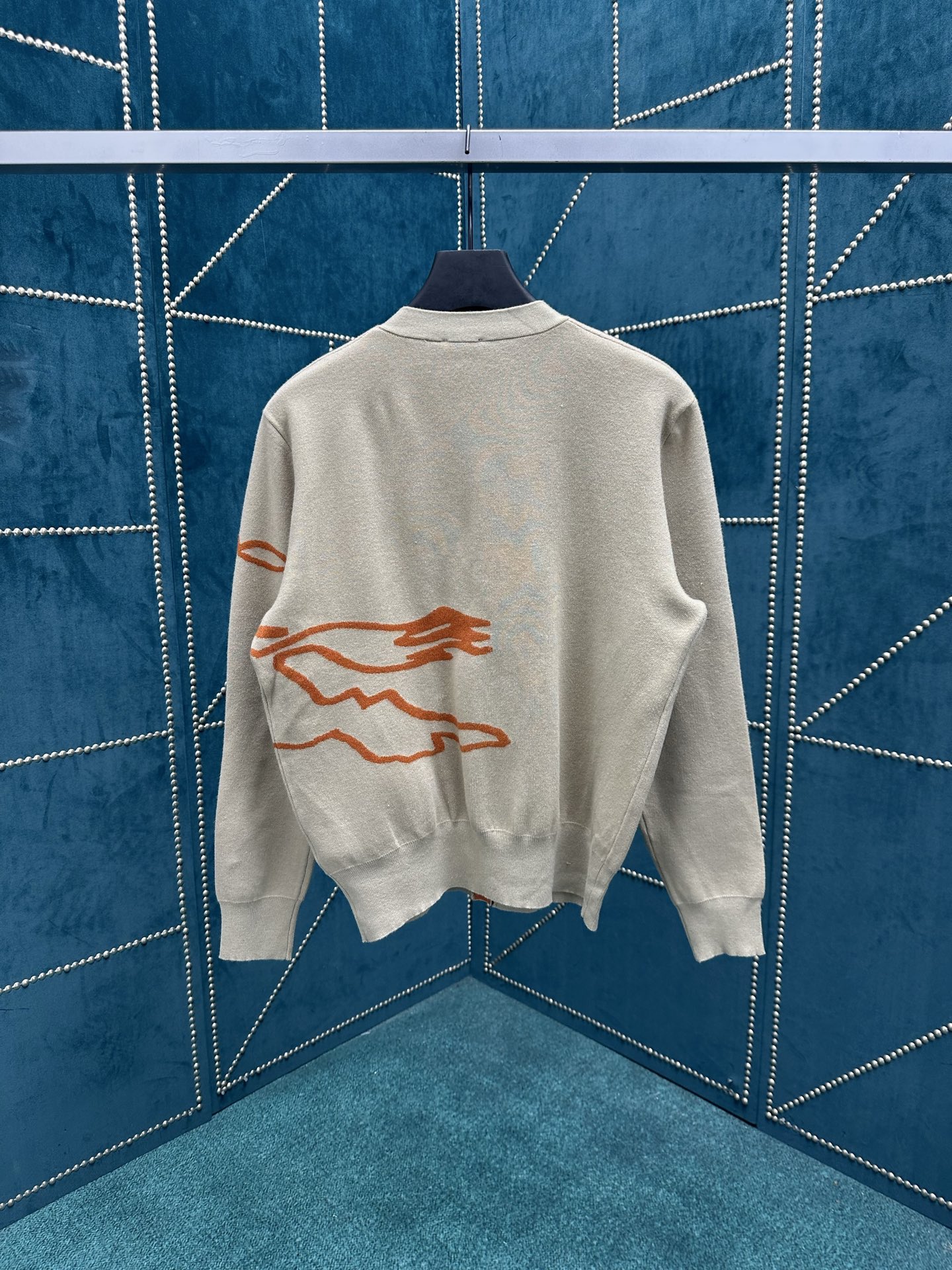 巴宝莉 25ss新款马术骑士徽标单排扣V领休闲长袖针织衫 男女同款 高版本码数：S.M.L.XL.