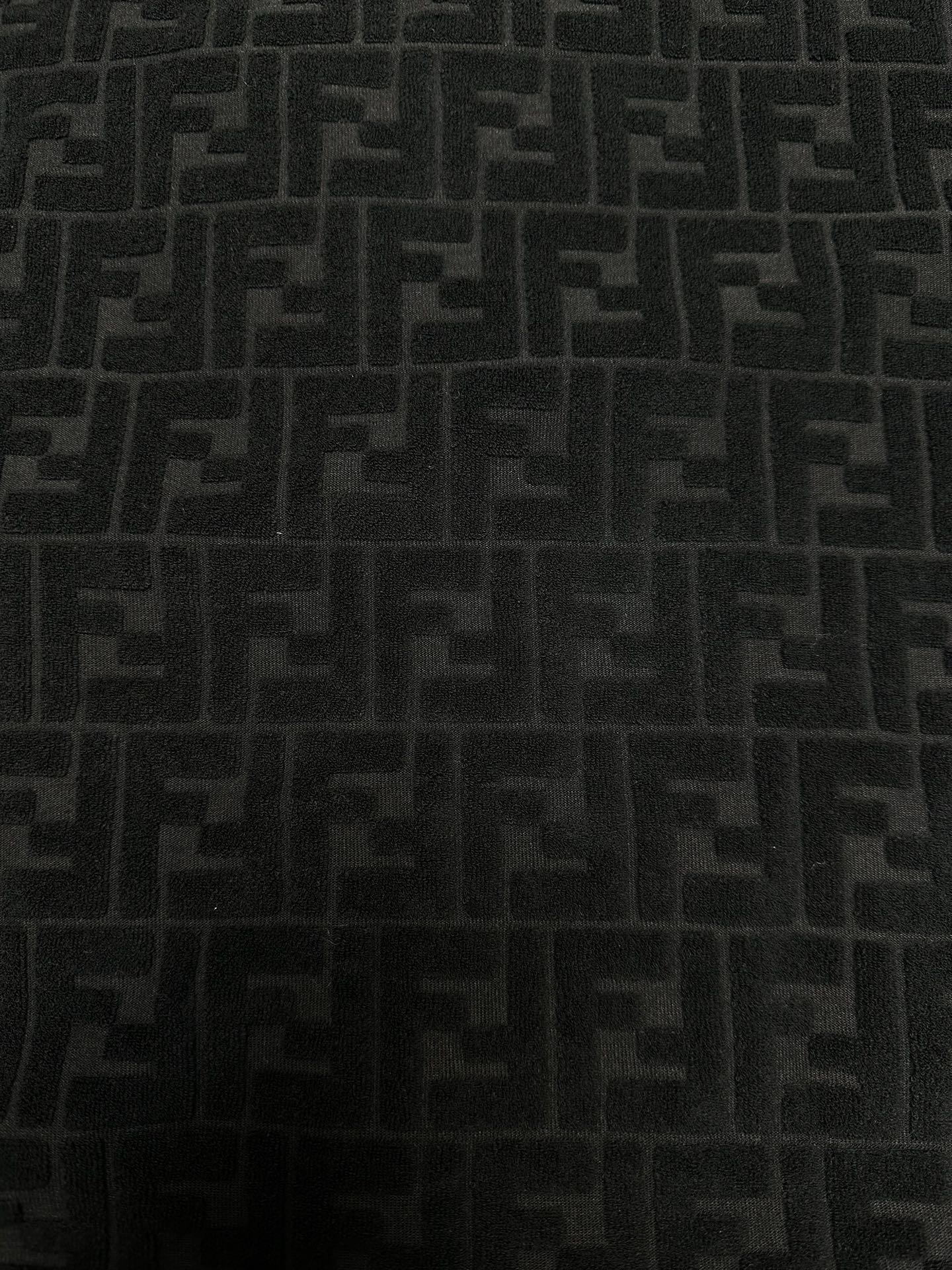 芬迪 25ss新款纯色凸纹压花连帽拉链运动长袖卫衣 男款 黑色码数：S.M.L.XL.