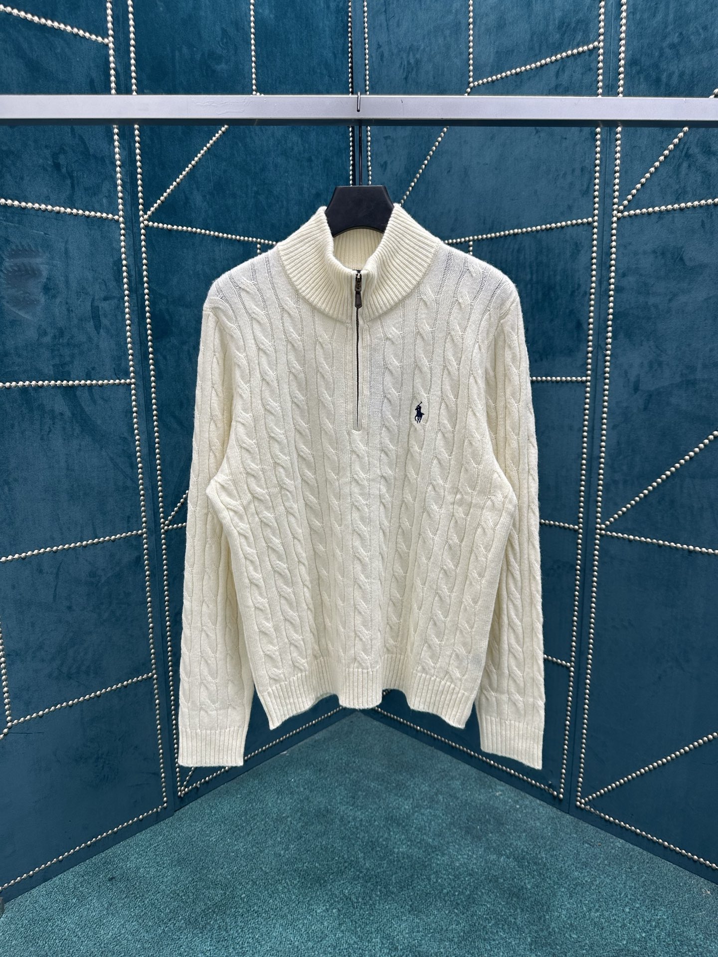 NO:524963,Polo 25ss new style solid color pony embroidered long sleeve sweater men's white size S.M.L.XL., alexander wang19860909Polo 25ss新款 纯色小马刺绣长袖·针织衫 男款 白色 码数S.M.L.XL.,,alexander wang,Men's clothing