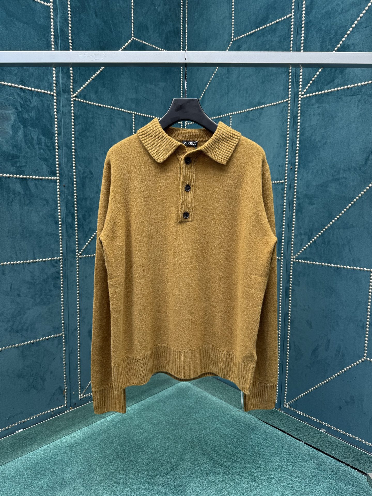 NO:523901,Zegna 25ss new solid color knitted POLO shirt brown high version S.ML.XL., zegna, alexander wang19860909杰尼亚 25ss新款纯色针织POLO衫 棕色 高版本 码数S.ML.XL.,,zegna,alexander wang,Men's clothing