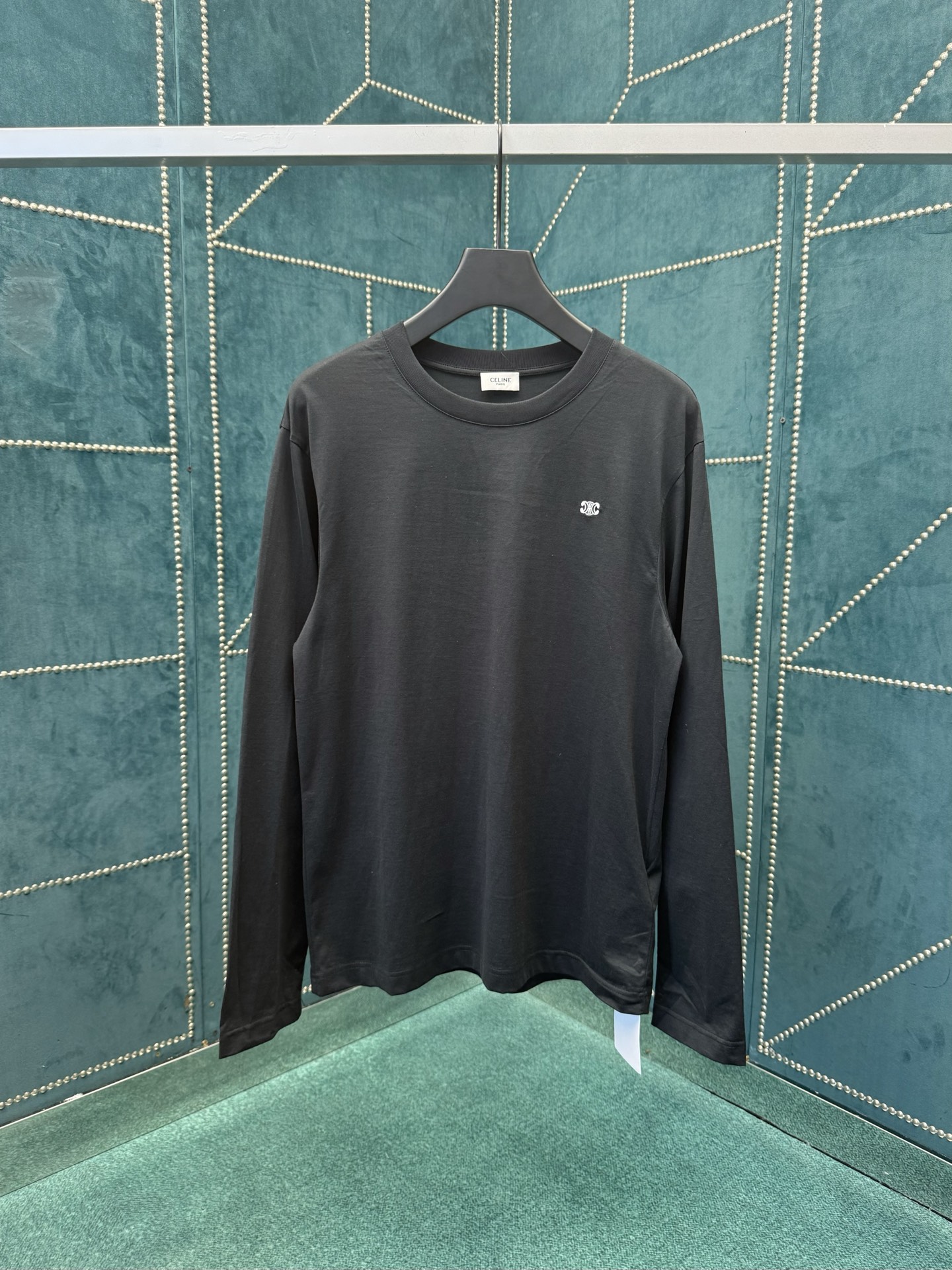 NO:523879,Celine 25ss new TRIOMPHE cotton jersey t-shirt high-version S.M.L.XL.,celine,tees, t-shirt,alexander wang19860909赛琳25ss新款TRIOMPHE棉质平纹针织T恤 高版本 码数S.M.L.XL.,,celine,tees，t-shirt,alexander wang,Men's clothing