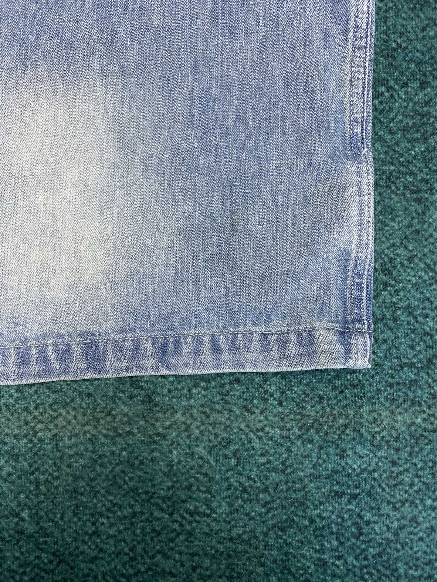 迪奥 25ss新款CD新款水洗拼接刺绣牛仔外套 定制石磨水洗棉质丹宁牛仔布面料重度洗水磨白工艺，定制辅料