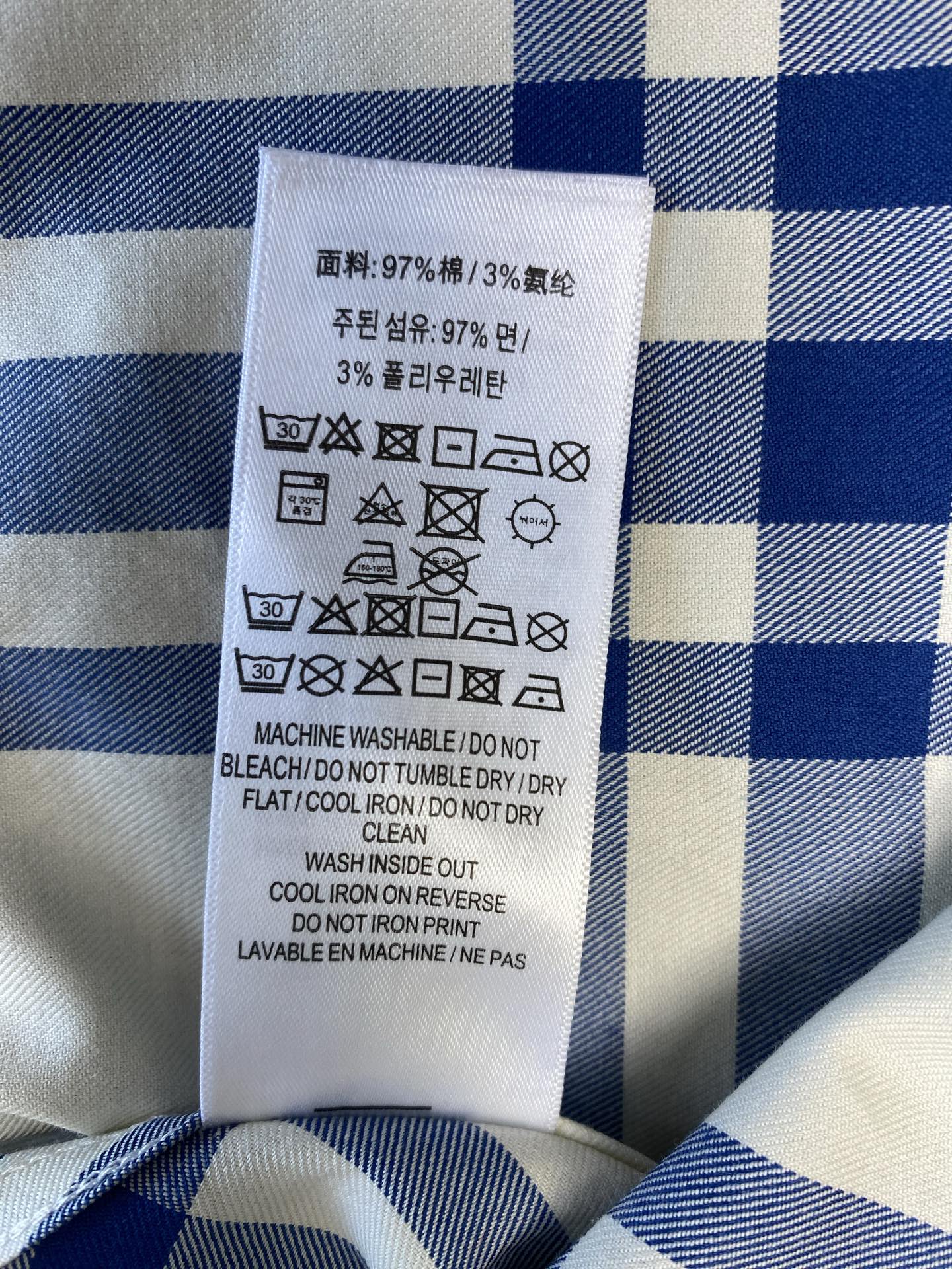 巴宝莉 新款经典条纹拼接撞色长袖衬衫 高版本码数：S.M.L.XL.XXL.