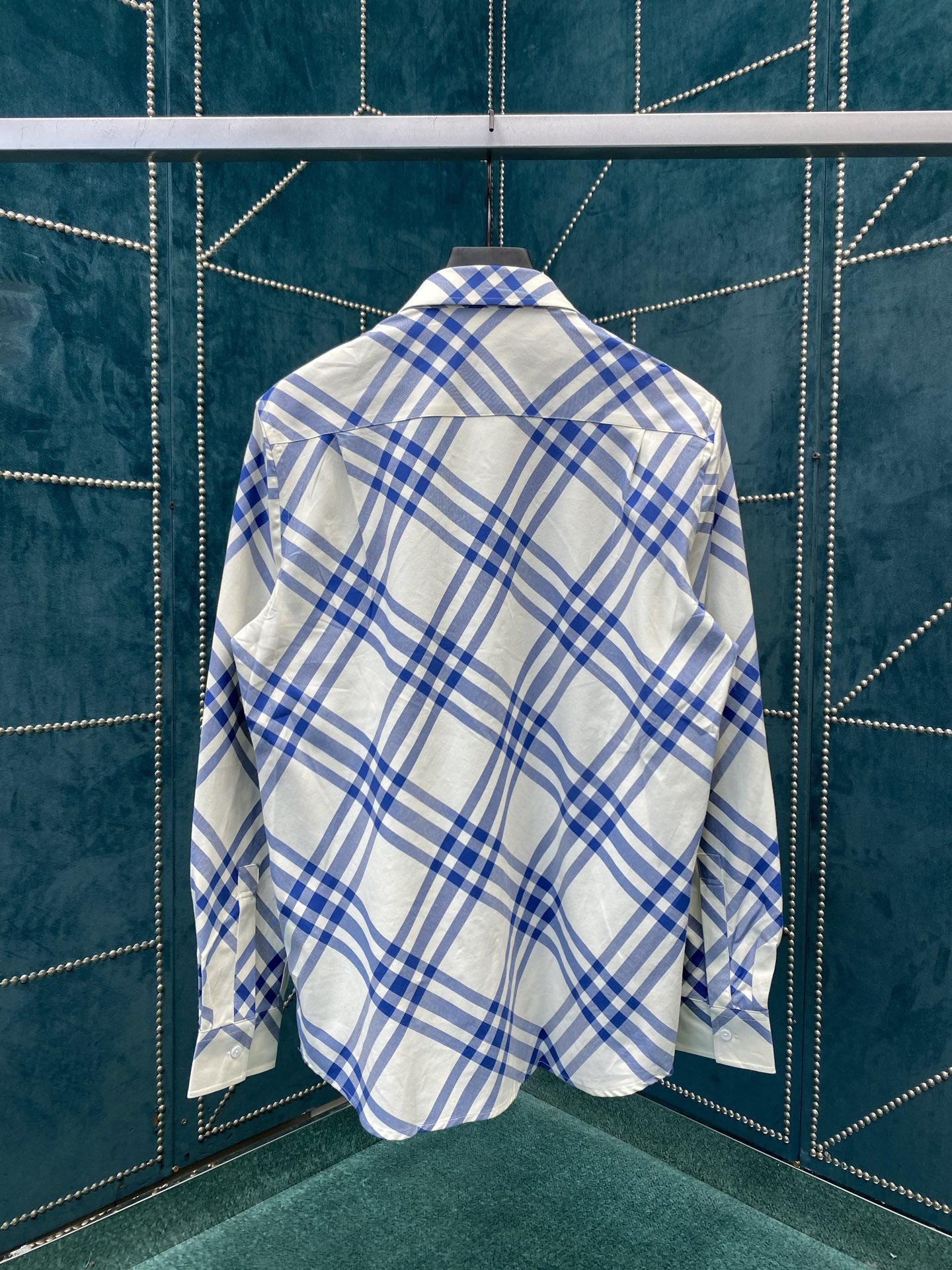 巴宝莉 新款经典条纹拼接撞色长袖衬衫 高版本码数：S.M.L.XL.XXL.