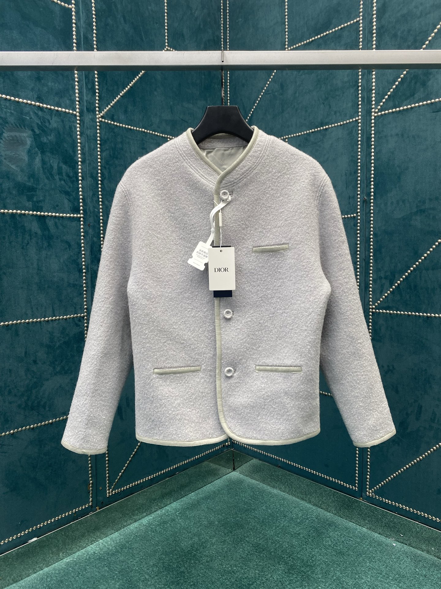 NO:571436,Dior 25ss new summer men's wear series sheep wool jersey jacket men's gray high version size S.M.L.,,dior,jackets & coats,jackets & coats,alexander wang19860909迪奥25ss新款夏季男装系列 绵羊毛平纹针织夹克外套 男款 灰色 高版本 码数S.M.L.,,dior,jackets & coats,jackets & coats,alexander wang,Men's clothing