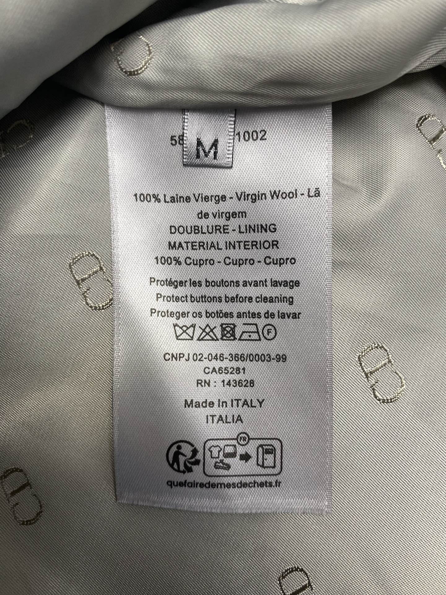 迪奥 25ss新款夏季男装系列 绵羊毛平纹针织夹克外套 男款 灰色 高版本 码数：S.M.L.