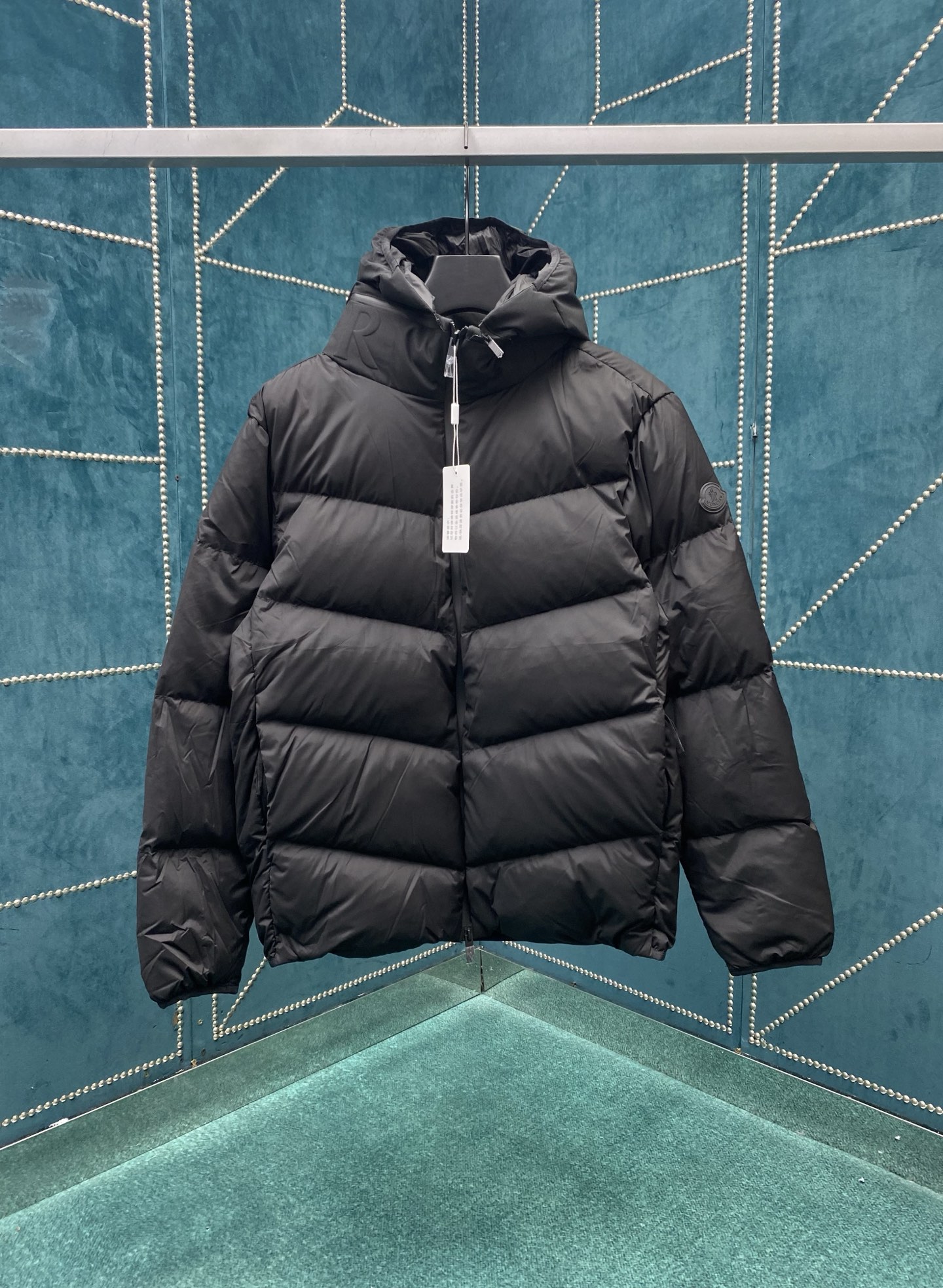 羽绒 蒙口 25ss新款Forez Hooded Short Down 纯色拉链短款连帽长袖羽绒服 男款
