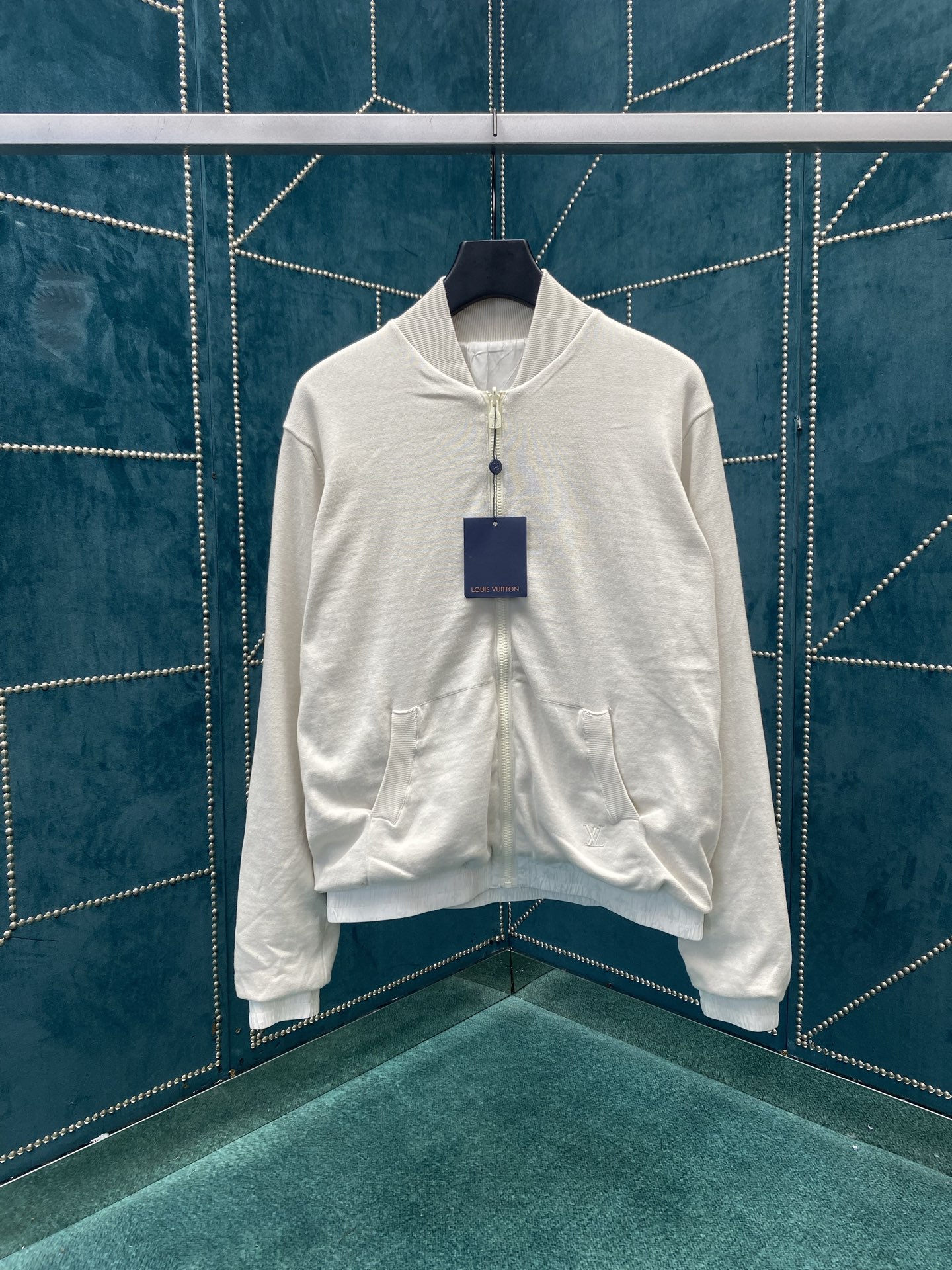 驴家 25ss新款早秋男士系列 双面轻质拉链长袖飞行员夹克外套 男款 白色 高版本 码数：S.M.L.X