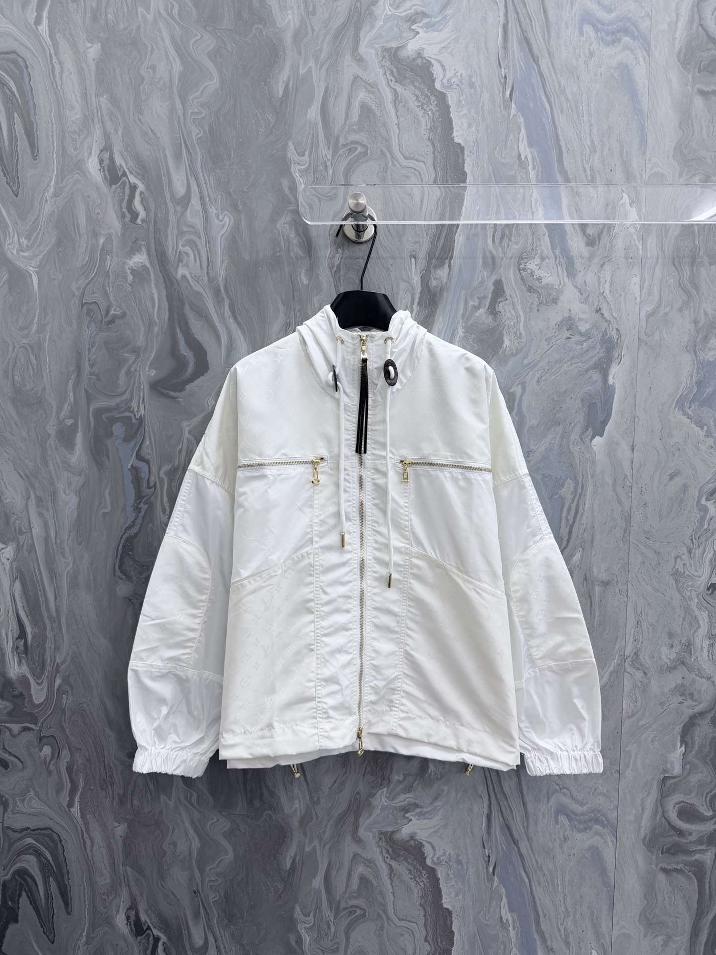 P275 Louis 26 nueva chaqueta tipo parka con cremallera frontal y capucha con cordón, unisex, versión alta. Tallas: S.M.…