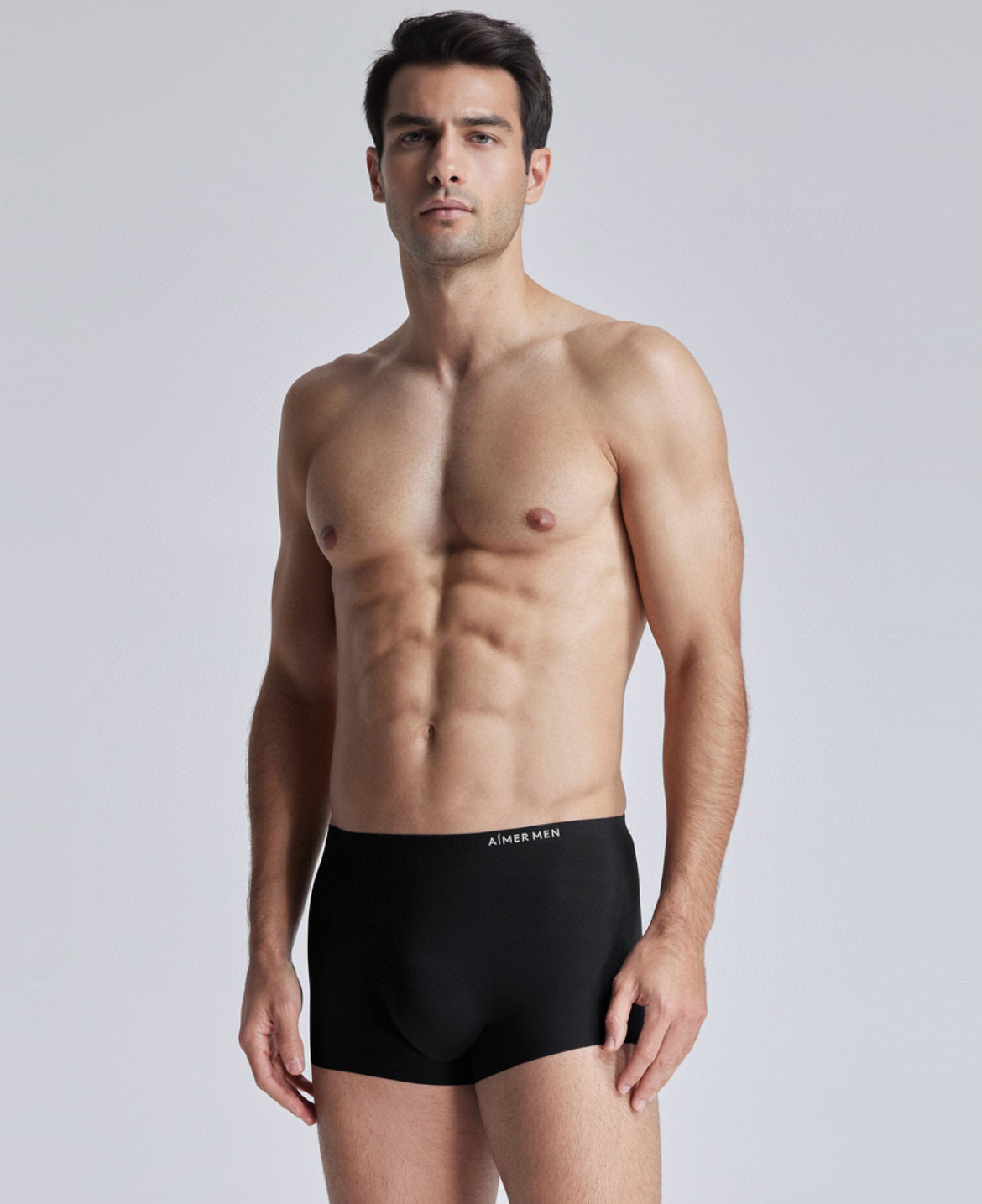 AI*R MEN鎏金开运红男士平角内裤三条装裤身左侧金色印字~寓意满满把幸运穿在身上