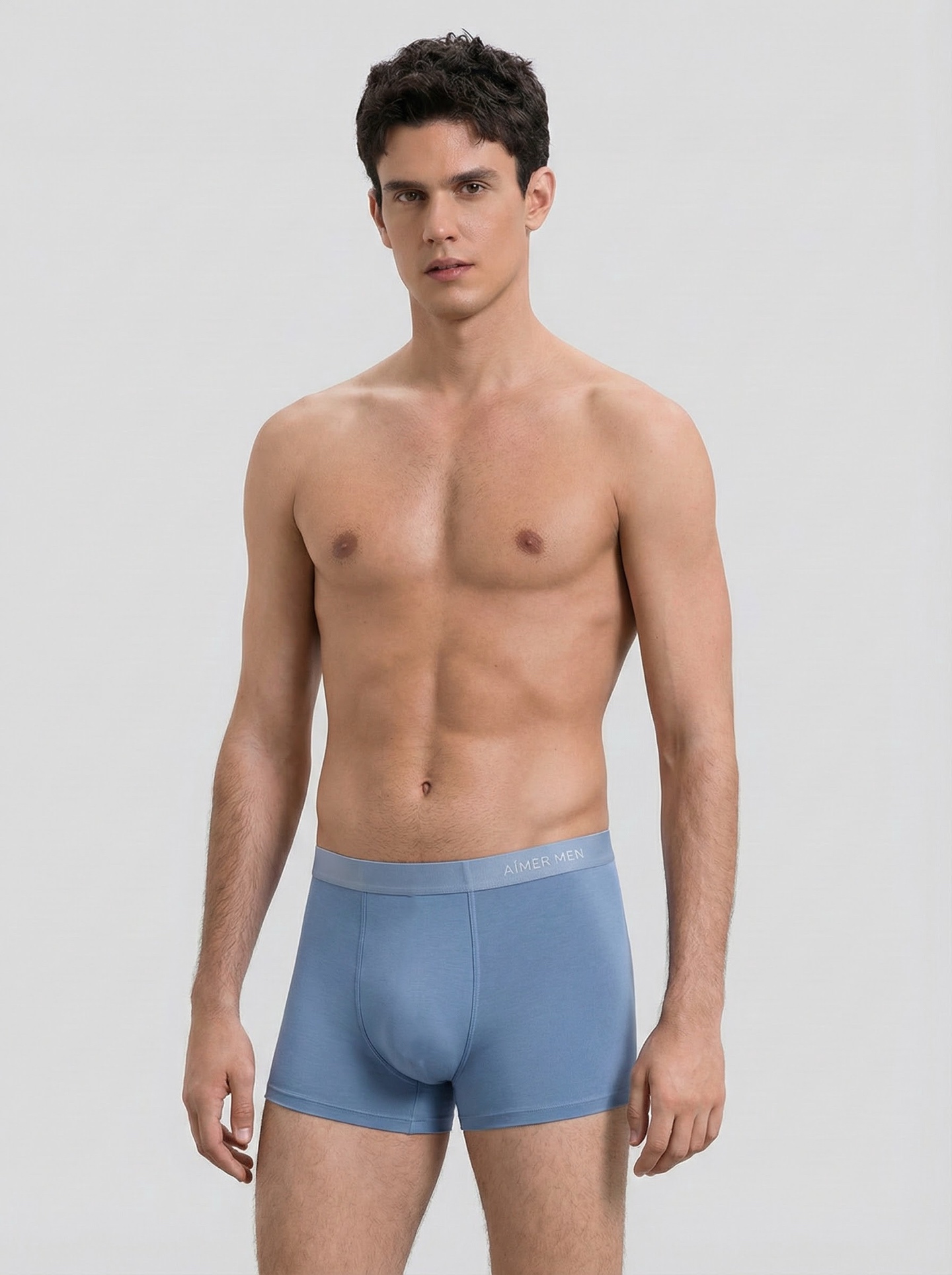 AI*R MEN鎏金开运红男士平角内裤三条装裤身左侧金色印字~寓意满满把幸运穿在身上