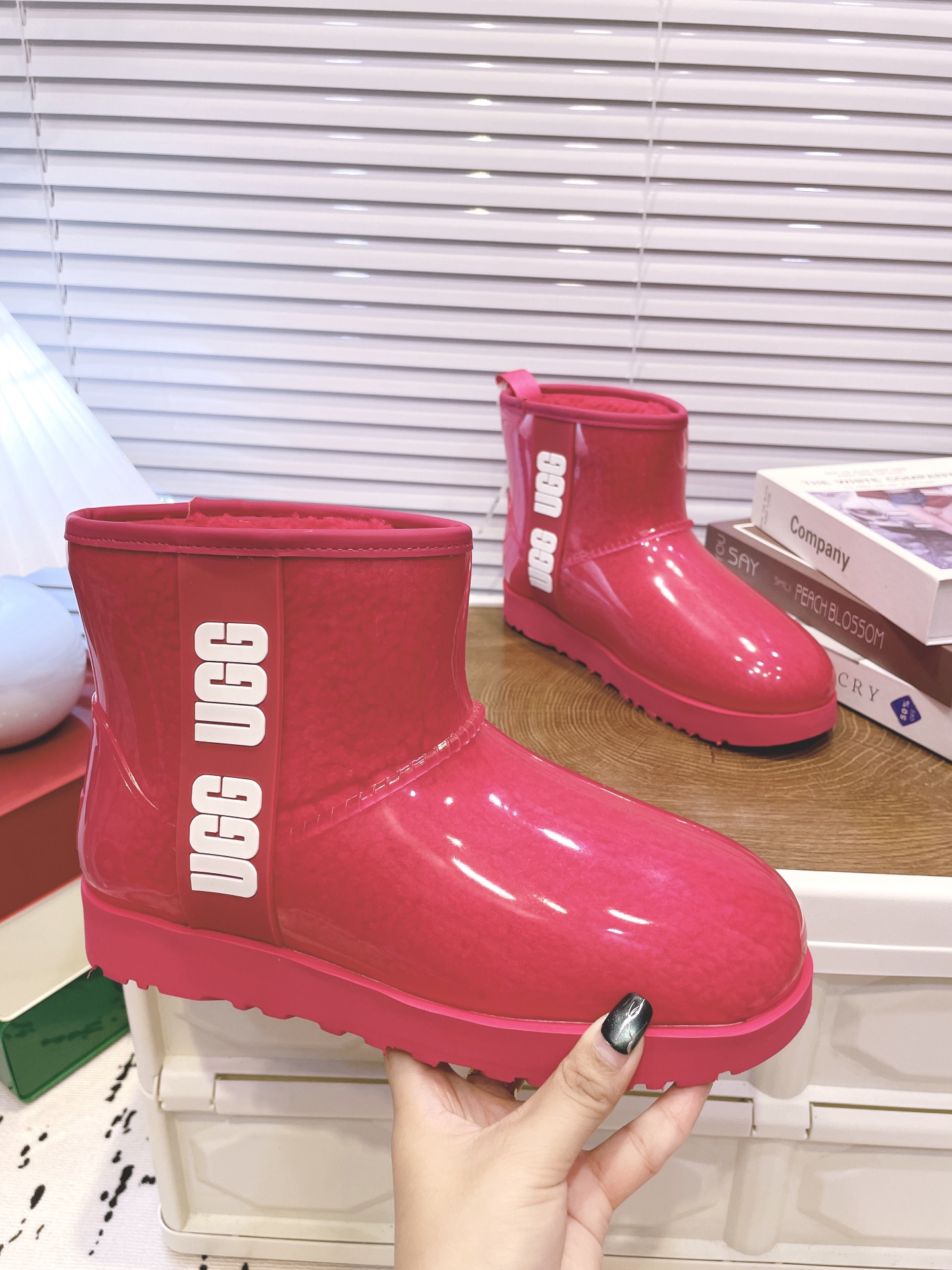 NO:612371,water red, snow boots, boots19860909水红,雪地靴,boots,Women's Shoes