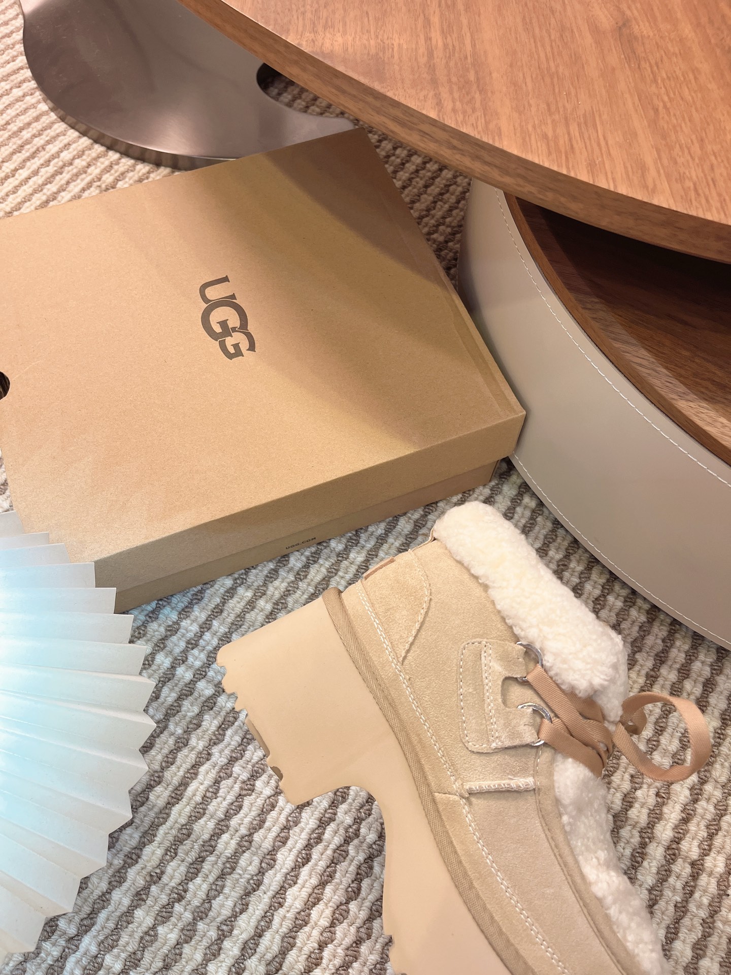 UGG秋冬新款 厚底坡跟人鱼系带靴ugg泰迪卷毛 毛毛鞋软软糯糯 百搭时尚新款 小仙女冬天的必备品 上脚