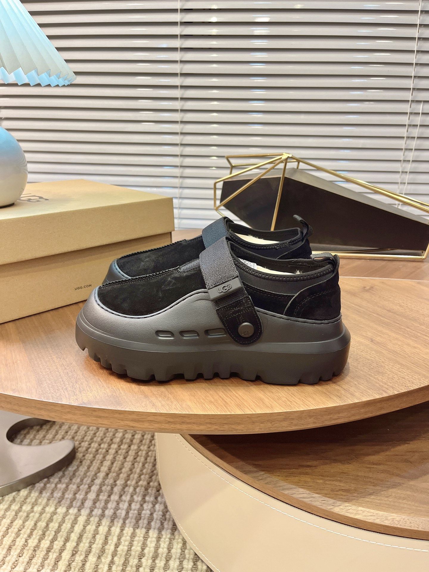 UGG Women's Tasman Max Mule: Modern, Comfortable, and Adjustable Slip-On Shoe