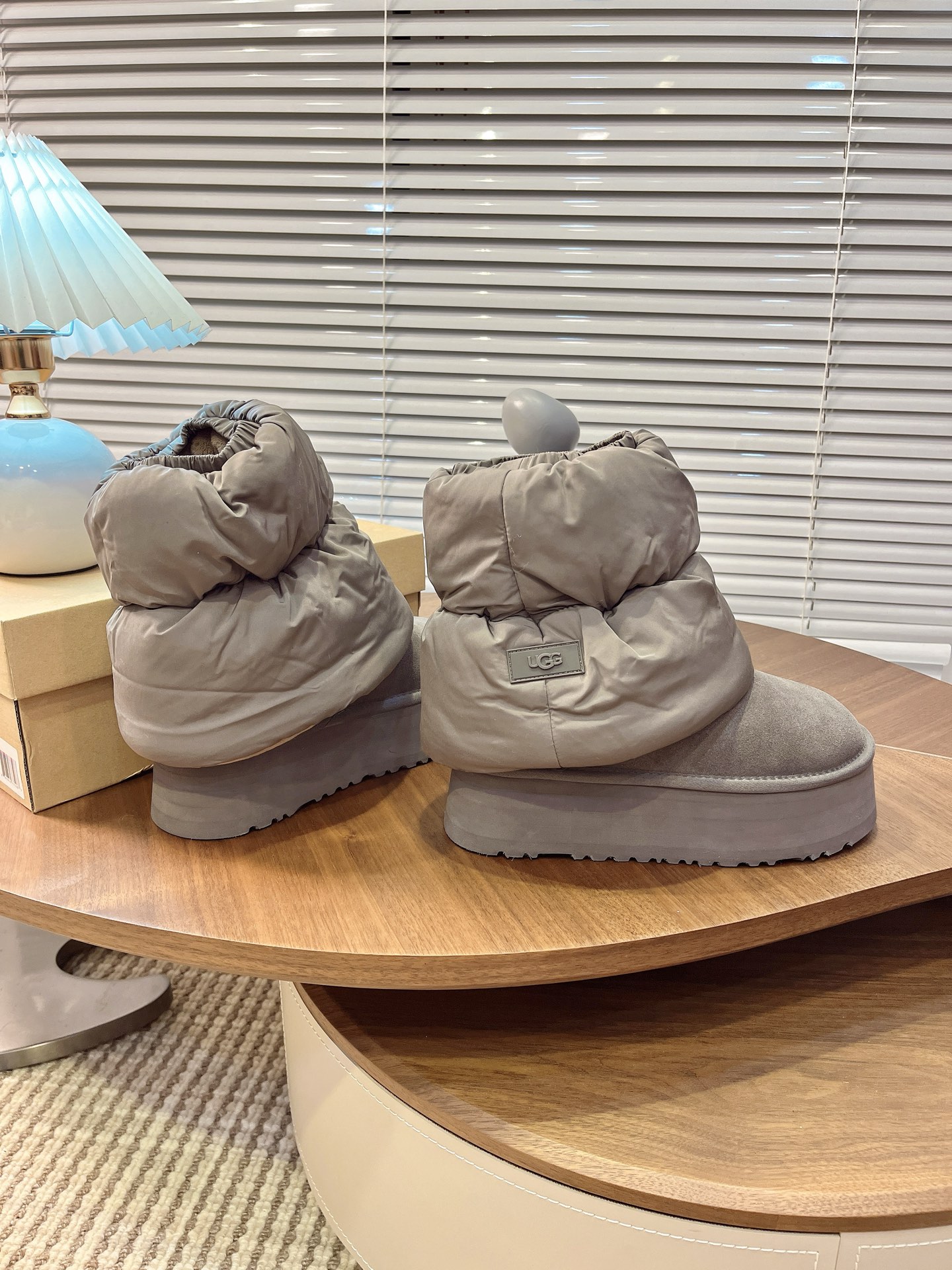 UGG Women's Elastic Ankle Snow Boots Warm Fur Lined Platform Winter Booties 9 i1760308181292 286 0 7