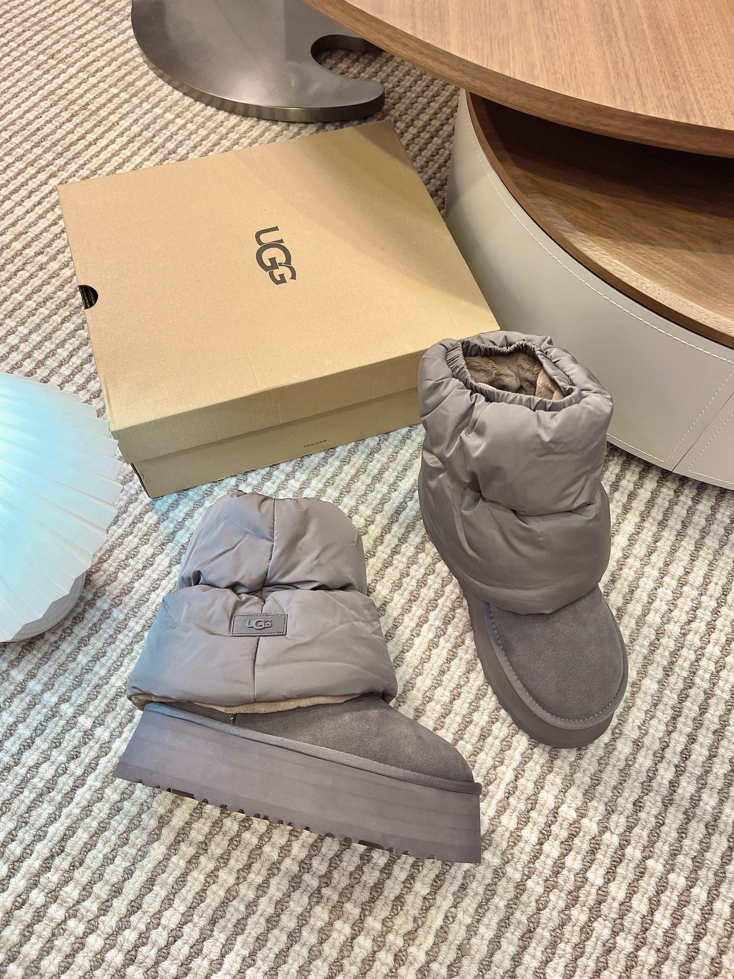 UGG Women's Elastic Ankle Snow Boots Warm Fur Lined Platform Winter Booties 8 i1760308181408 4946 0 6