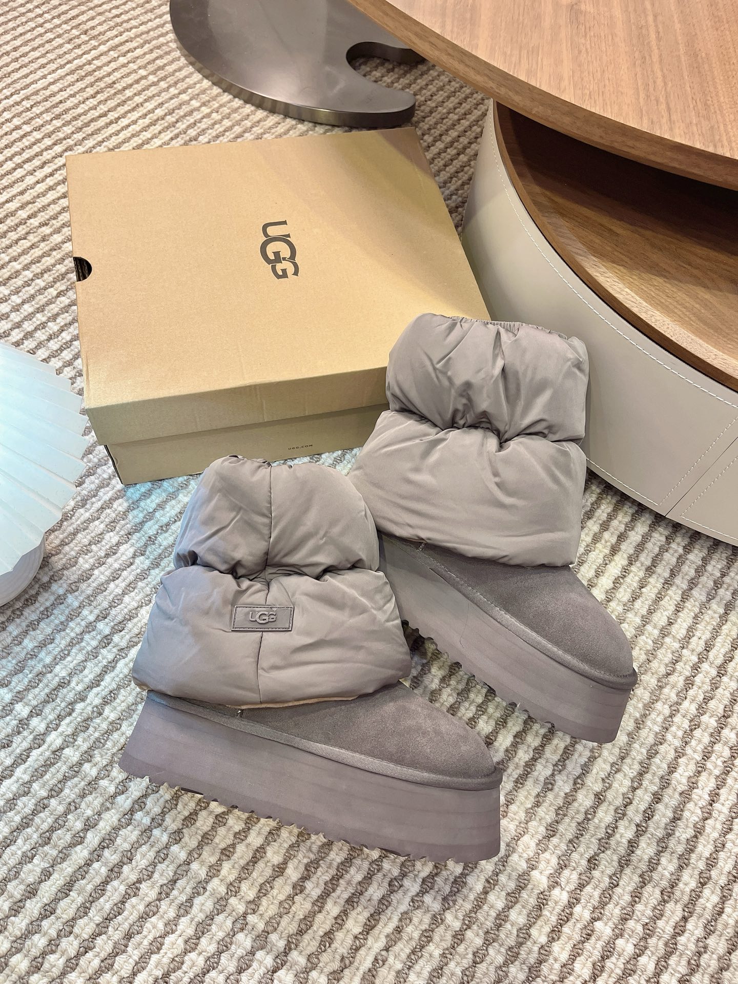 UGG Women's Elastic Ankle Snow Boots Warm Fur Lined Platform Winter Booties 6 i1760308181427 3085 0 4