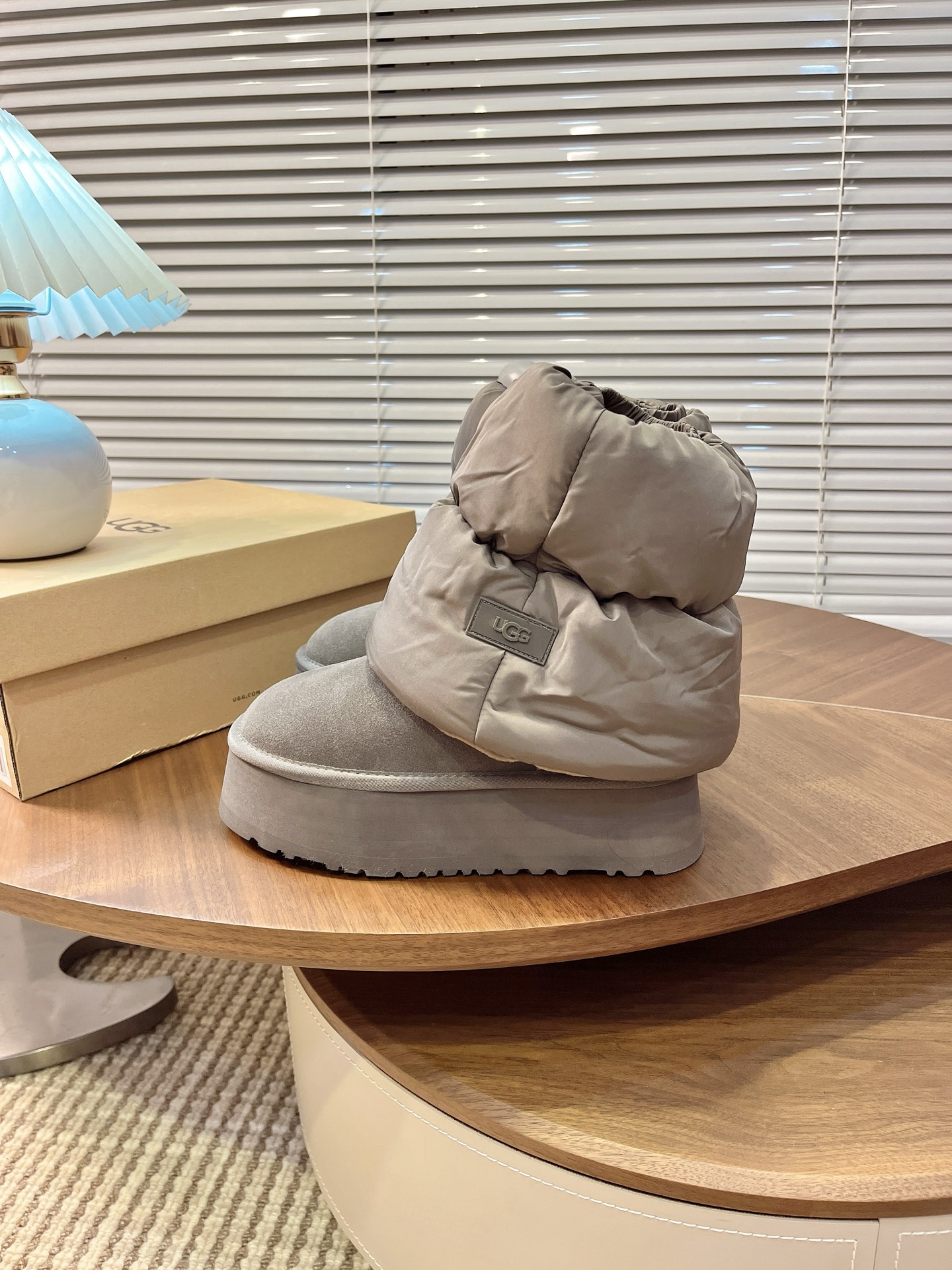 UGG Women's Elastic Ankle Snow Boots Warm Fur Lined Platform Winter Booties 5 i1760308186315 9562 0 3