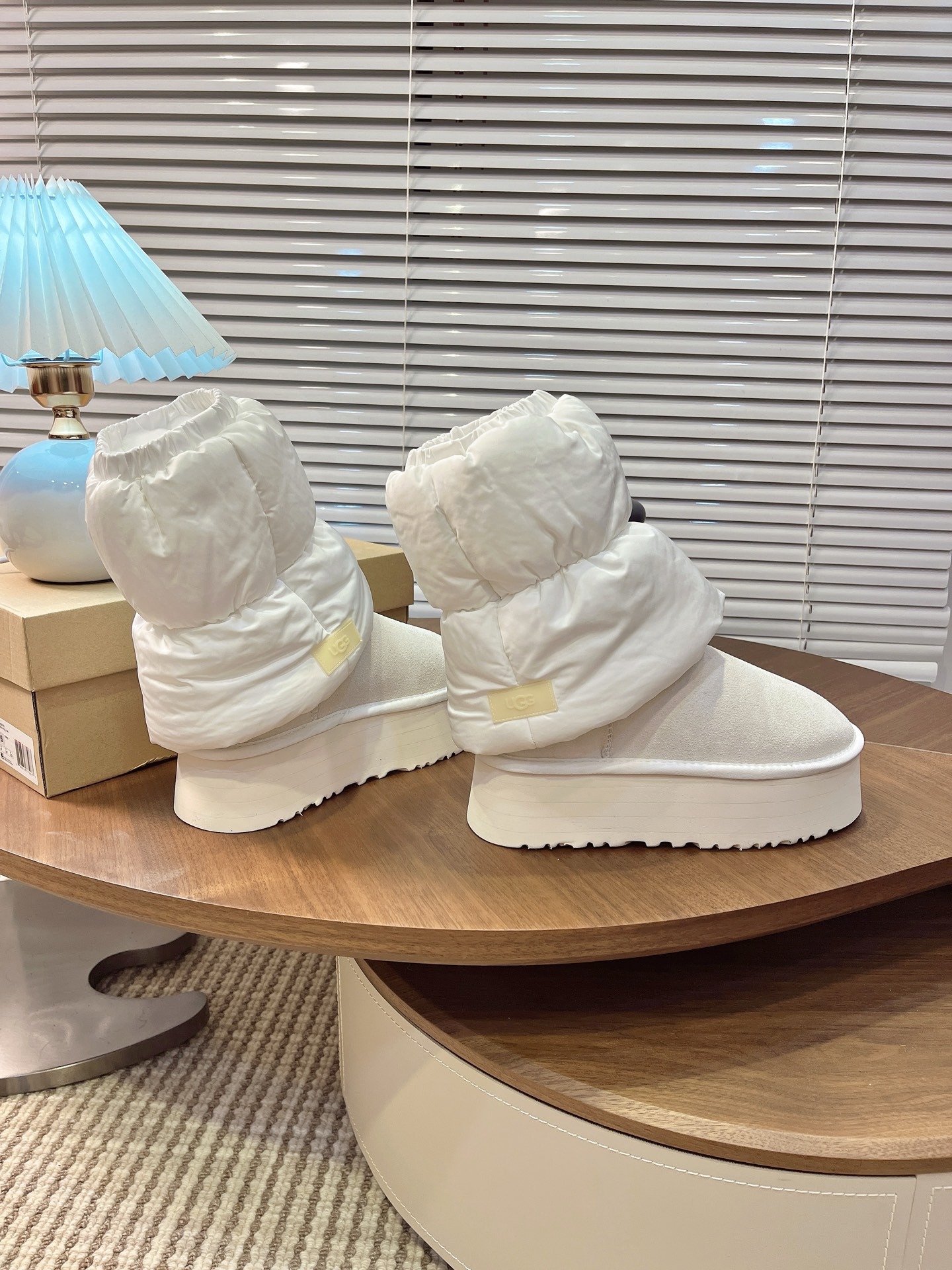 UGG Women's Elastic Platform Snow Boots Winter New Collection - Beige 8 i1760308304117 7208 0 6