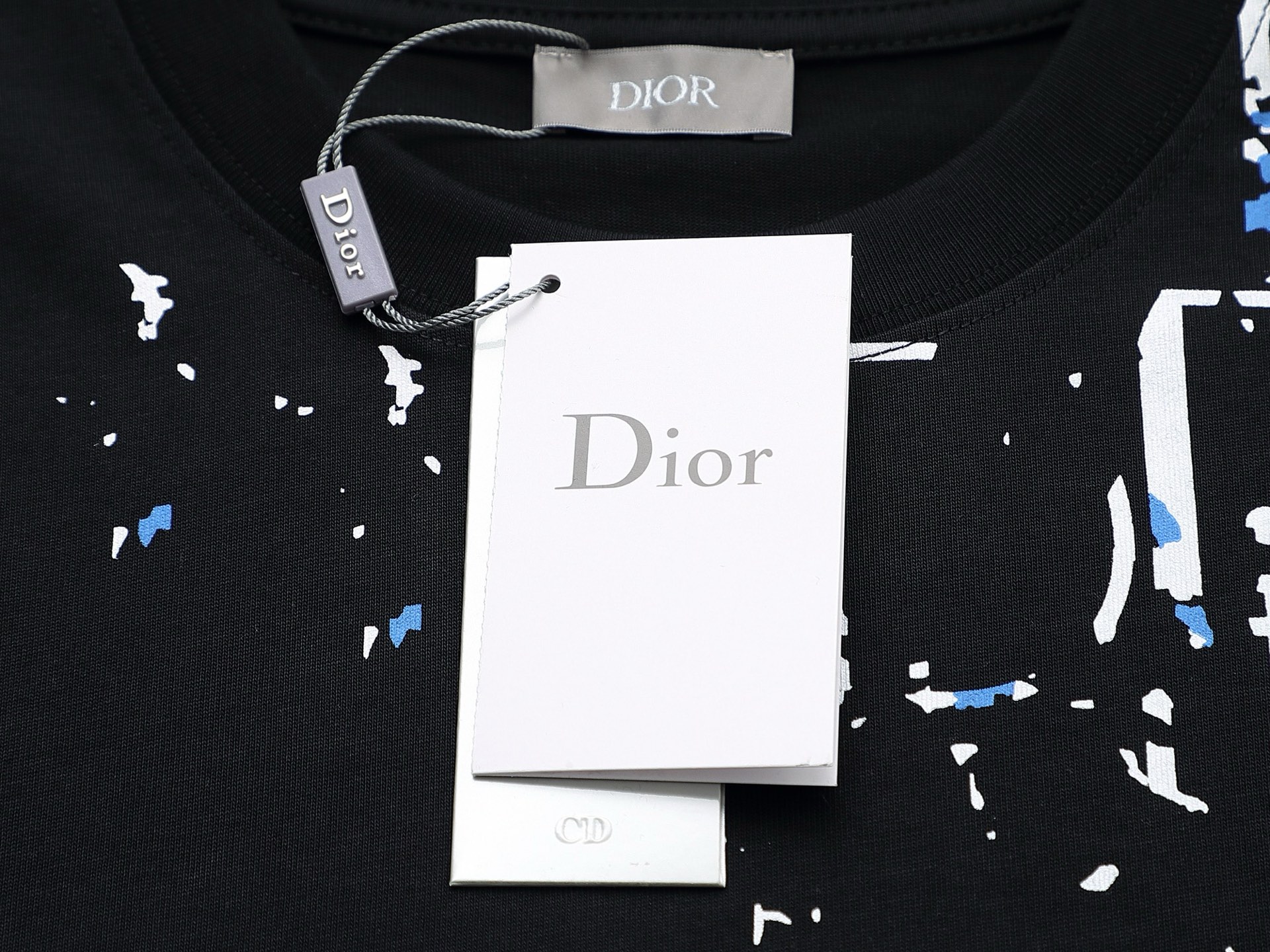 DIOR迪奥 CD经典字母喷墨渐变短袖 Logo标识精致升级