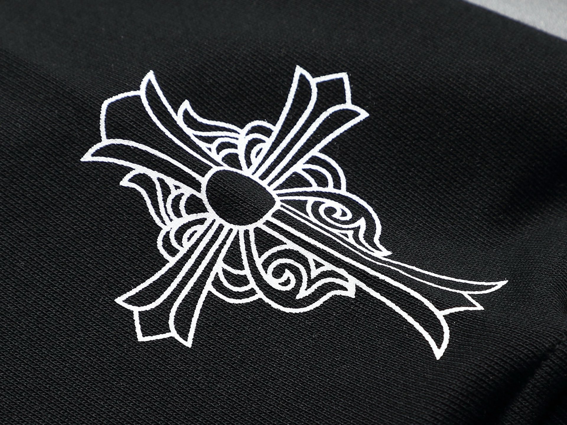 Chrome Hearts Horseshoe Logo Sweatshirt - Round Neck, Cotton, Black and White 6 i1754755355799 5396 0 7