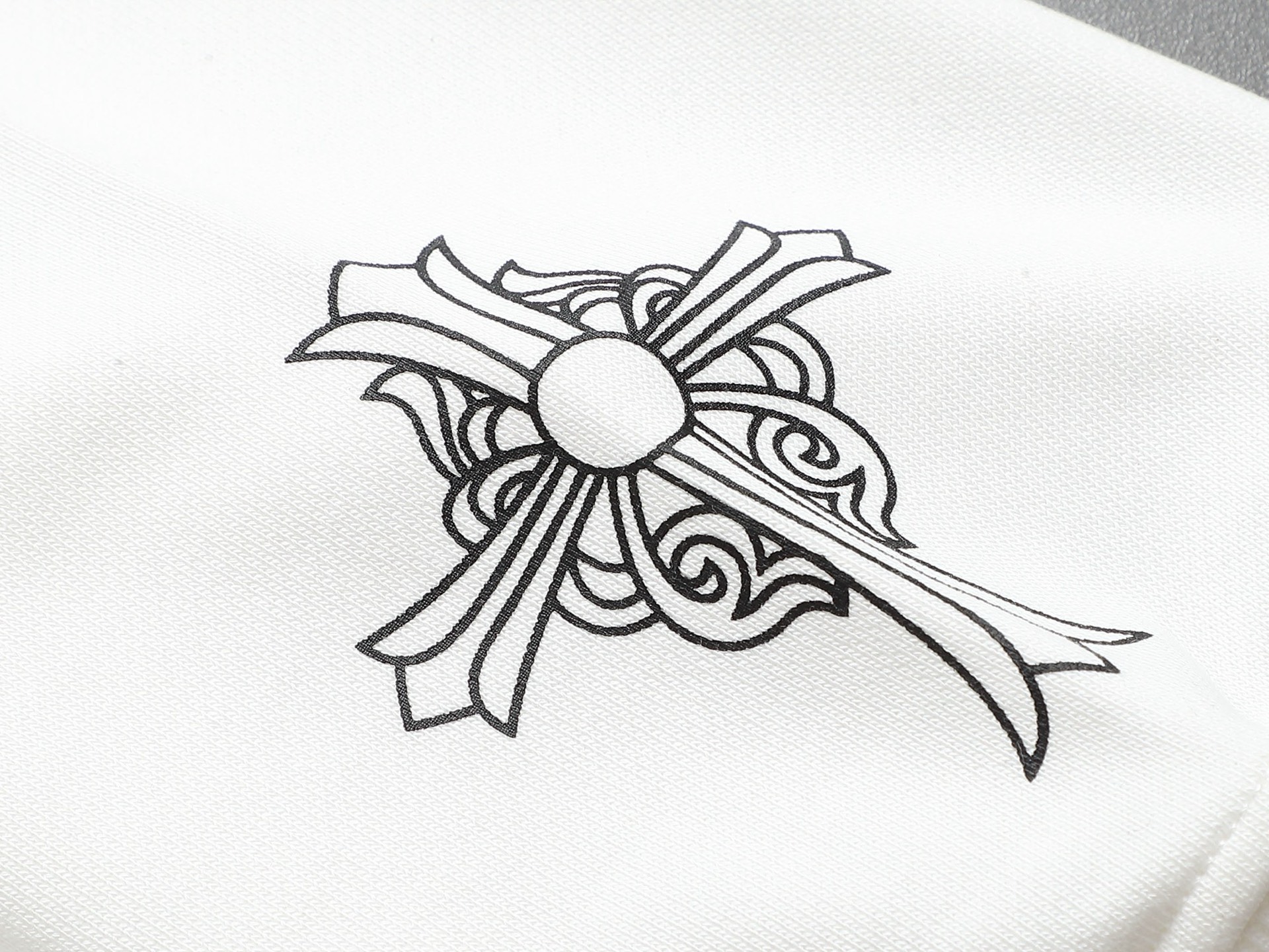 Chrome Hearts Horseshoe Logo Crewneck Sweatshirt, White Cotton Blend Jumper 6 i1754755397468 4093 0 7