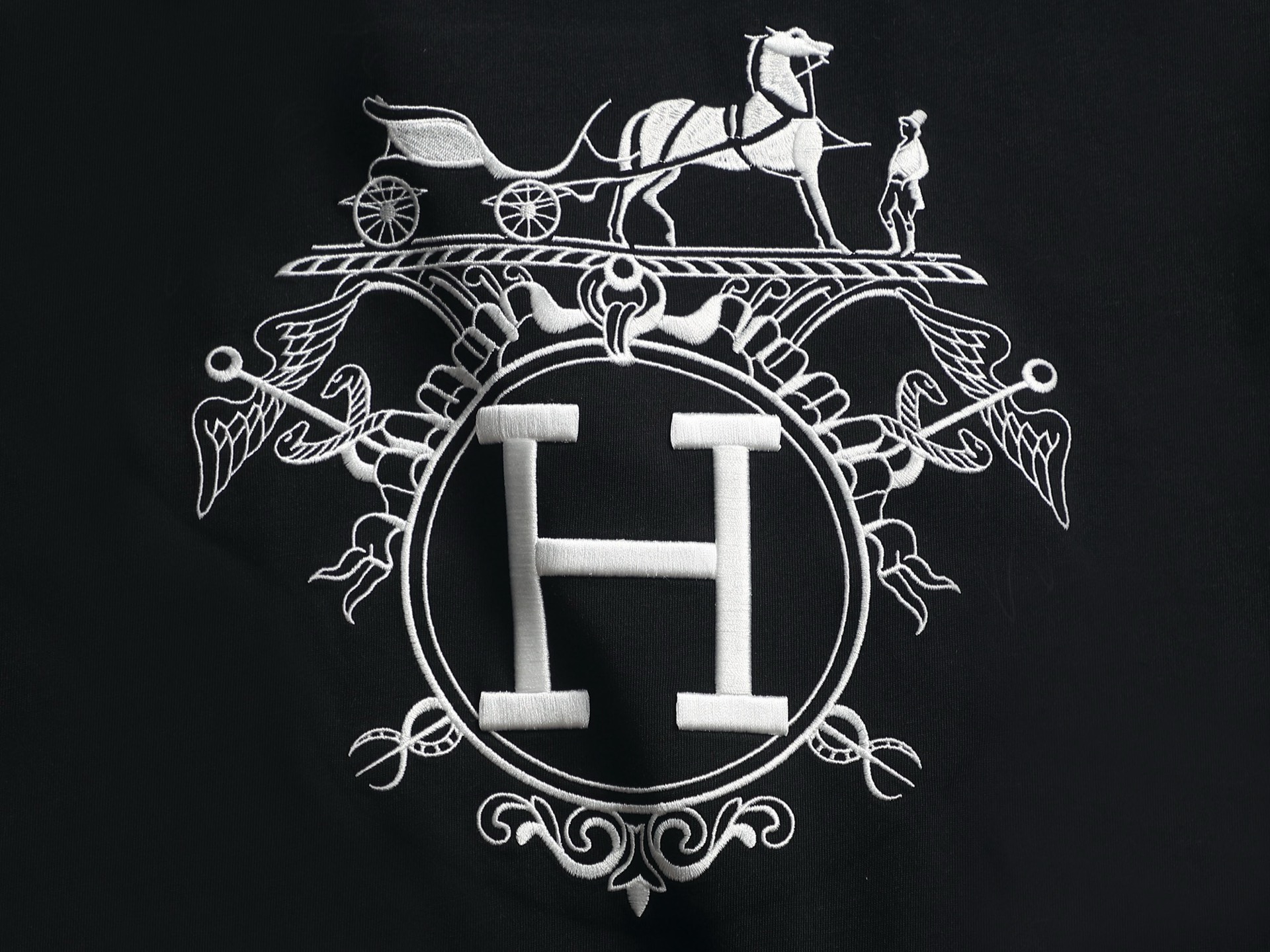 Hermès Hermes爱马仕 2026春夏新款 高端优雅 男士定制 320g纯棉短袖