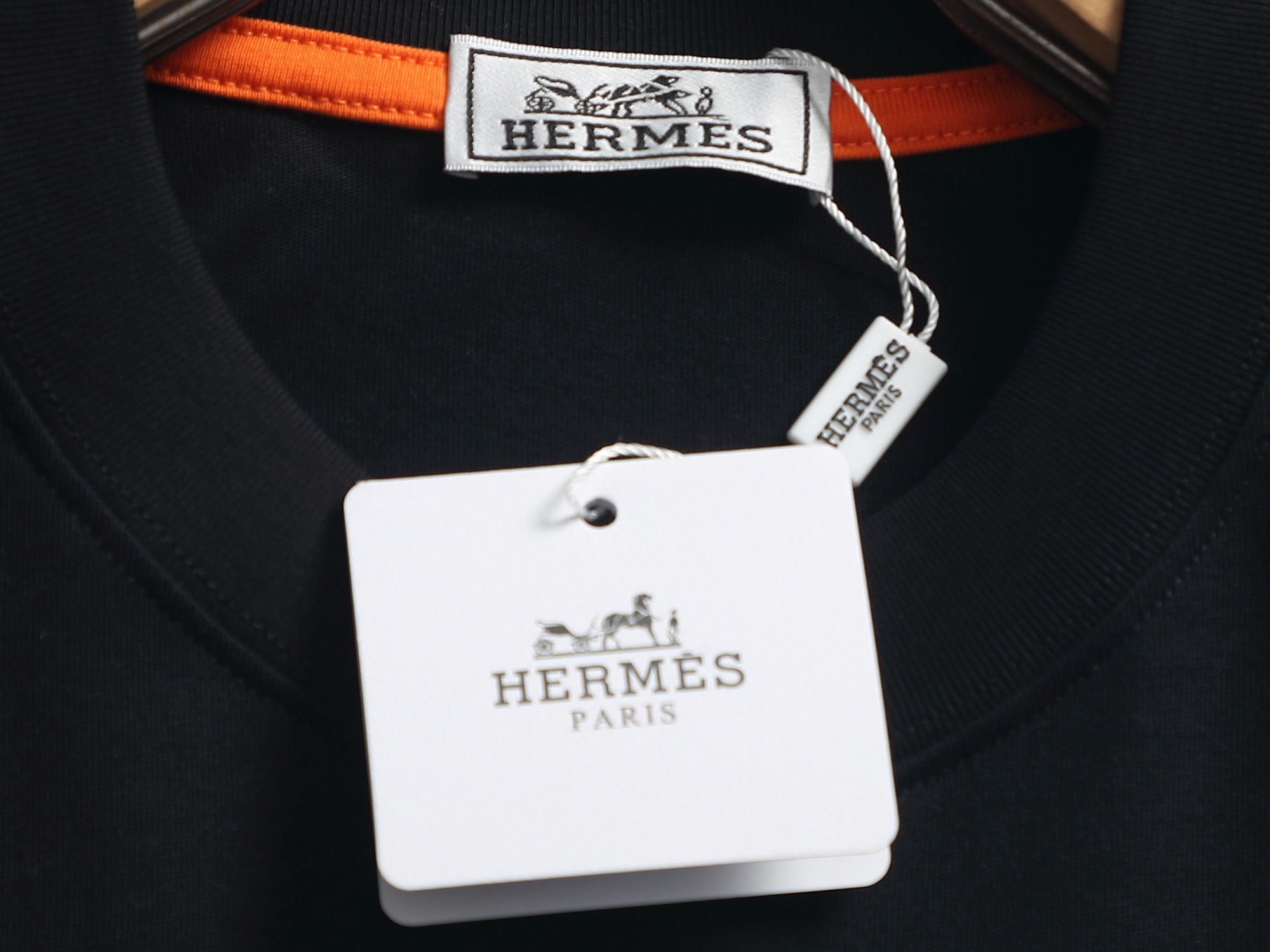 Hermès Hermes爱马仕 2026春夏新款 高端优雅 男士定制 320g纯棉短袖