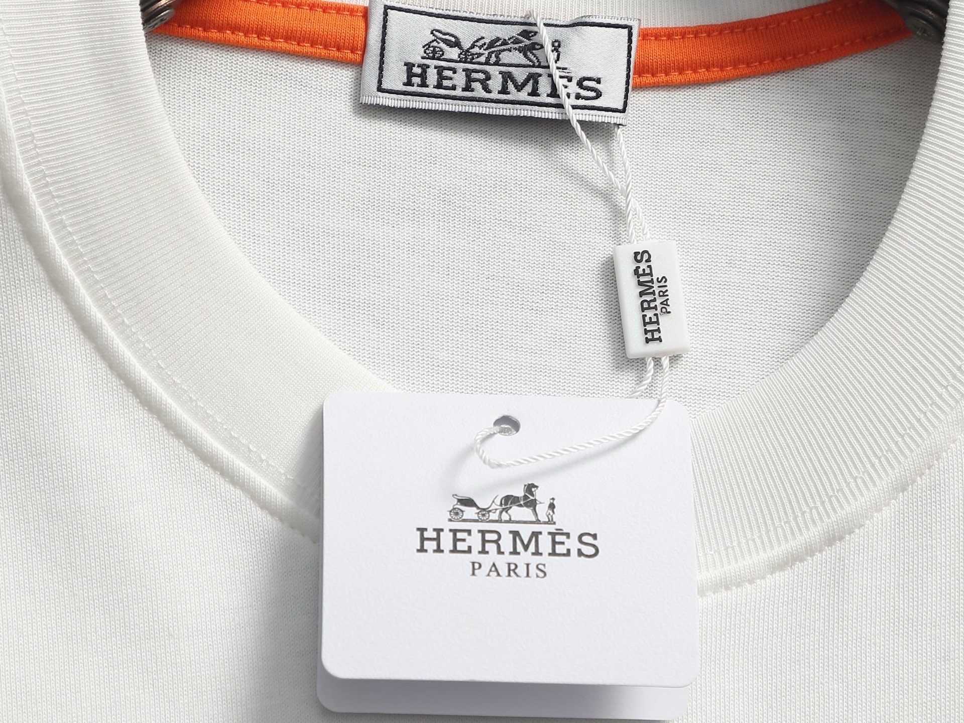Hermès Hermes爱马仕 2026春夏新款 高端优雅 男士定制 320g纯棉短袖
