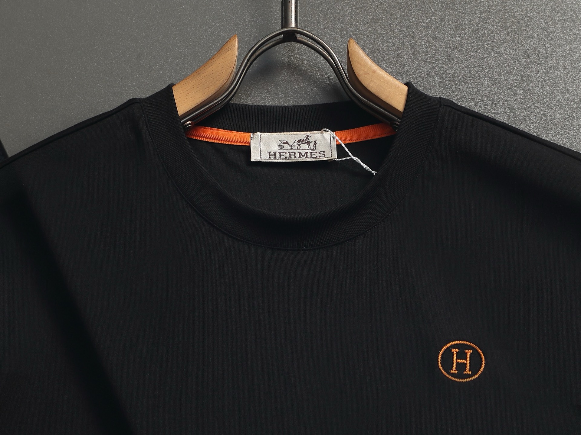 Hermès Hermes爱马仕 2026春夏新款 高端优雅 男士定制 320g纯棉短袖